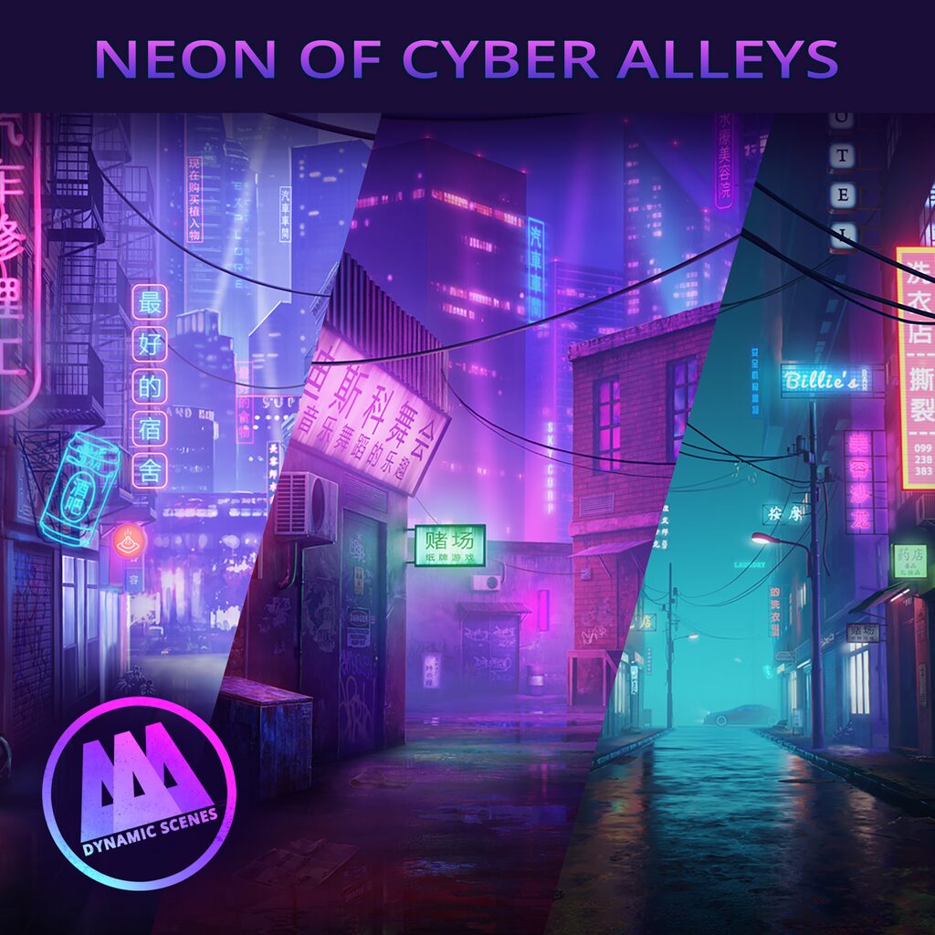 AAA Dynamic Scenes - Neon of Cyber Alleys