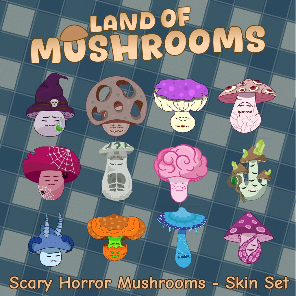 Scary Horror Mushrooms - Skin Set