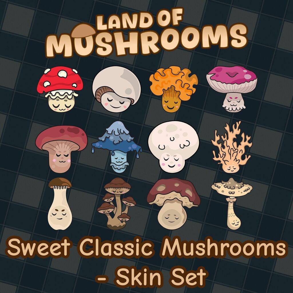 Sweet Classic Mushrooms - Skin Set