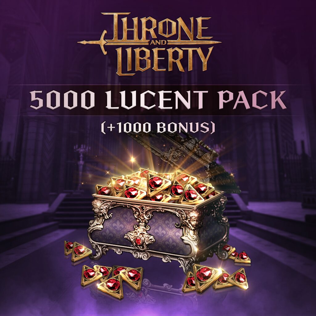 5,000 Lucent Pack (+1,000 Bonus) - THRONE AND LIBERTY