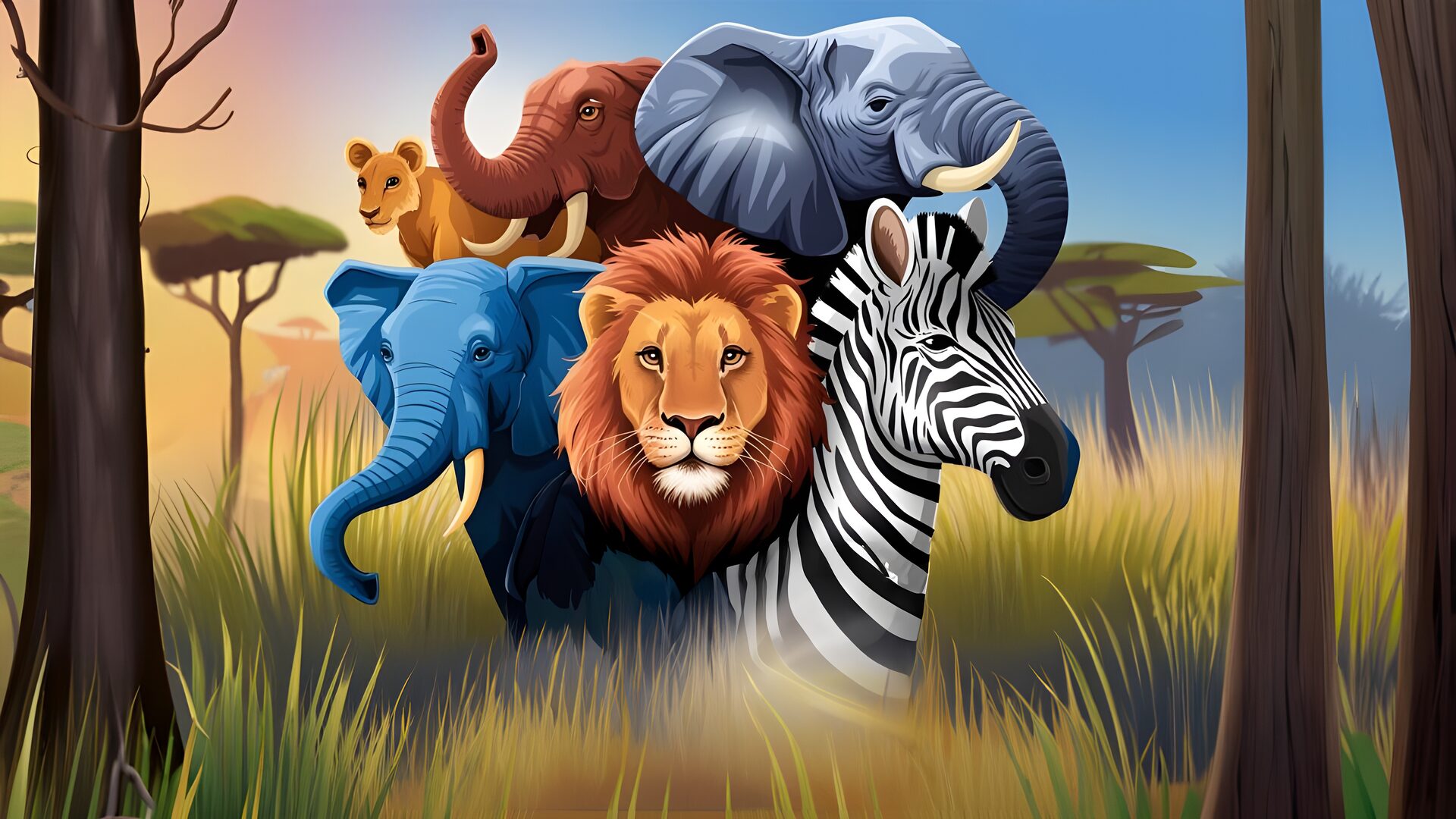 Safari Puzzle Match