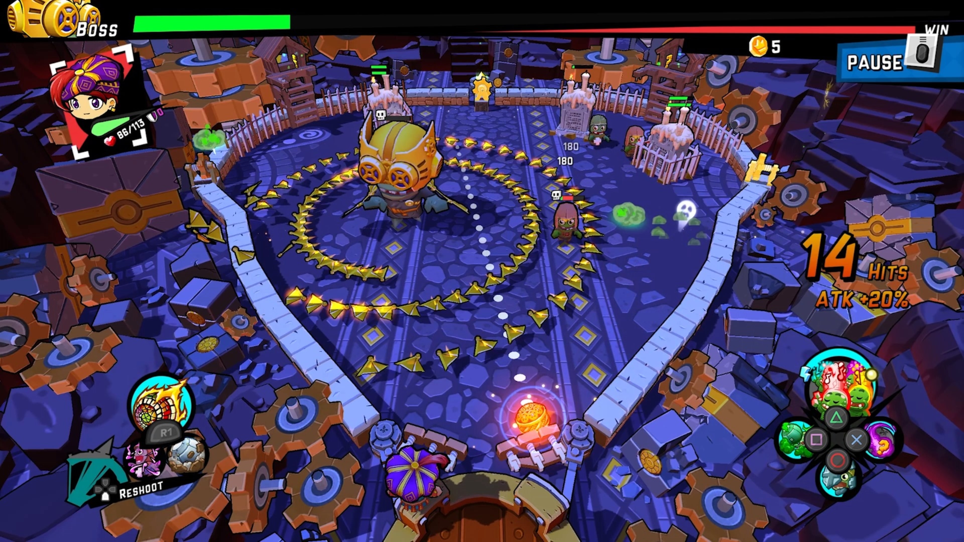 #2. Zombie Rollerz: Pinball Heroes (PlayStation) بواسطة: Daedalic Entertainment GmbH
