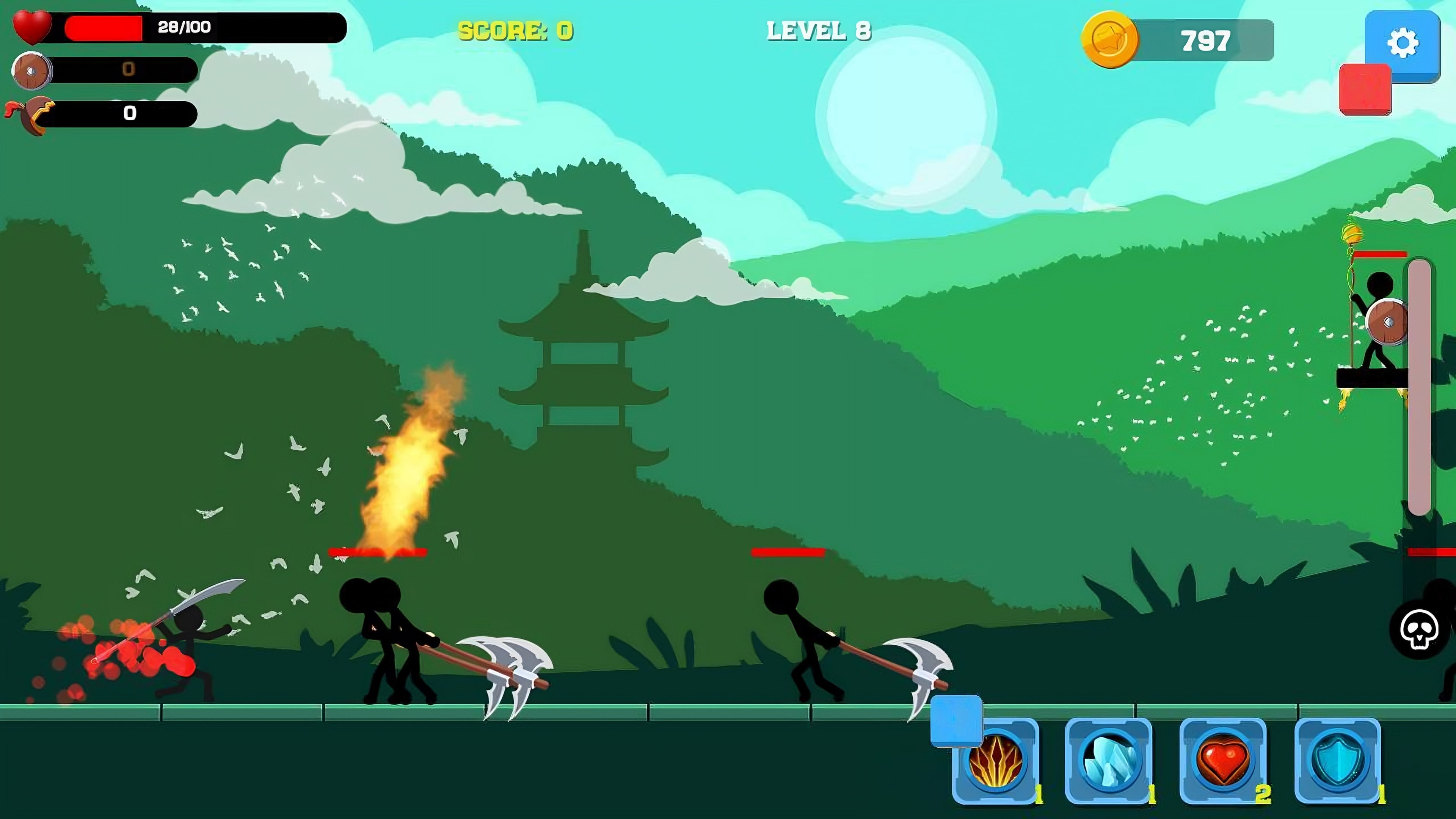 #6. Stickman: Far East Battle (PlayStation) By: Gametry sp. z o. o.