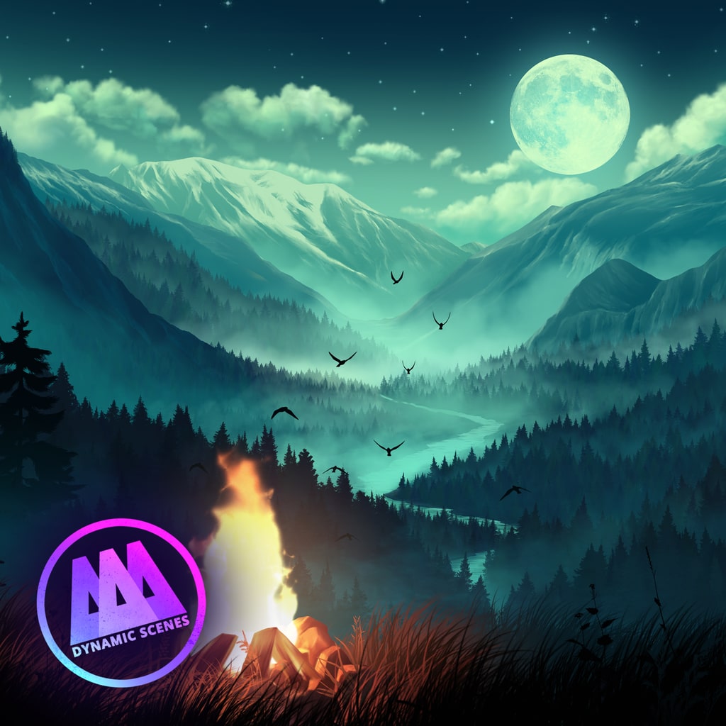 AAA Dynamic Scenes - Valley Under Moonlight Dynamic Scene