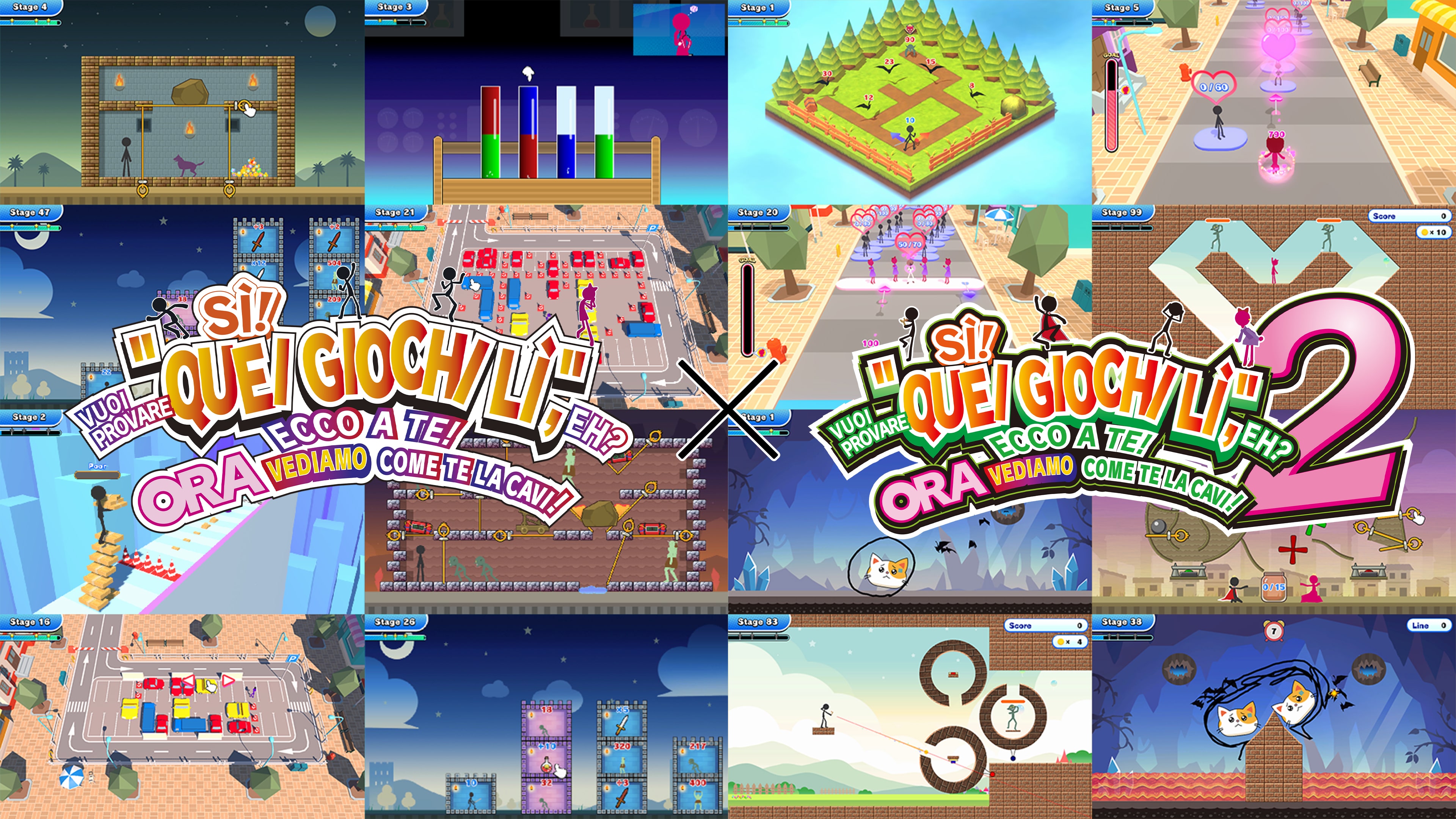 SÌ! VUOI PROVARE "QUEI GIOCHI LÌ", EH? ECCO A TE! ORA VEDIAMO COME TE LA CAVI! 1+2