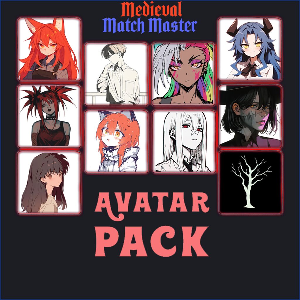 Medieval Match Master with Transparent Anime Avatar Bundle