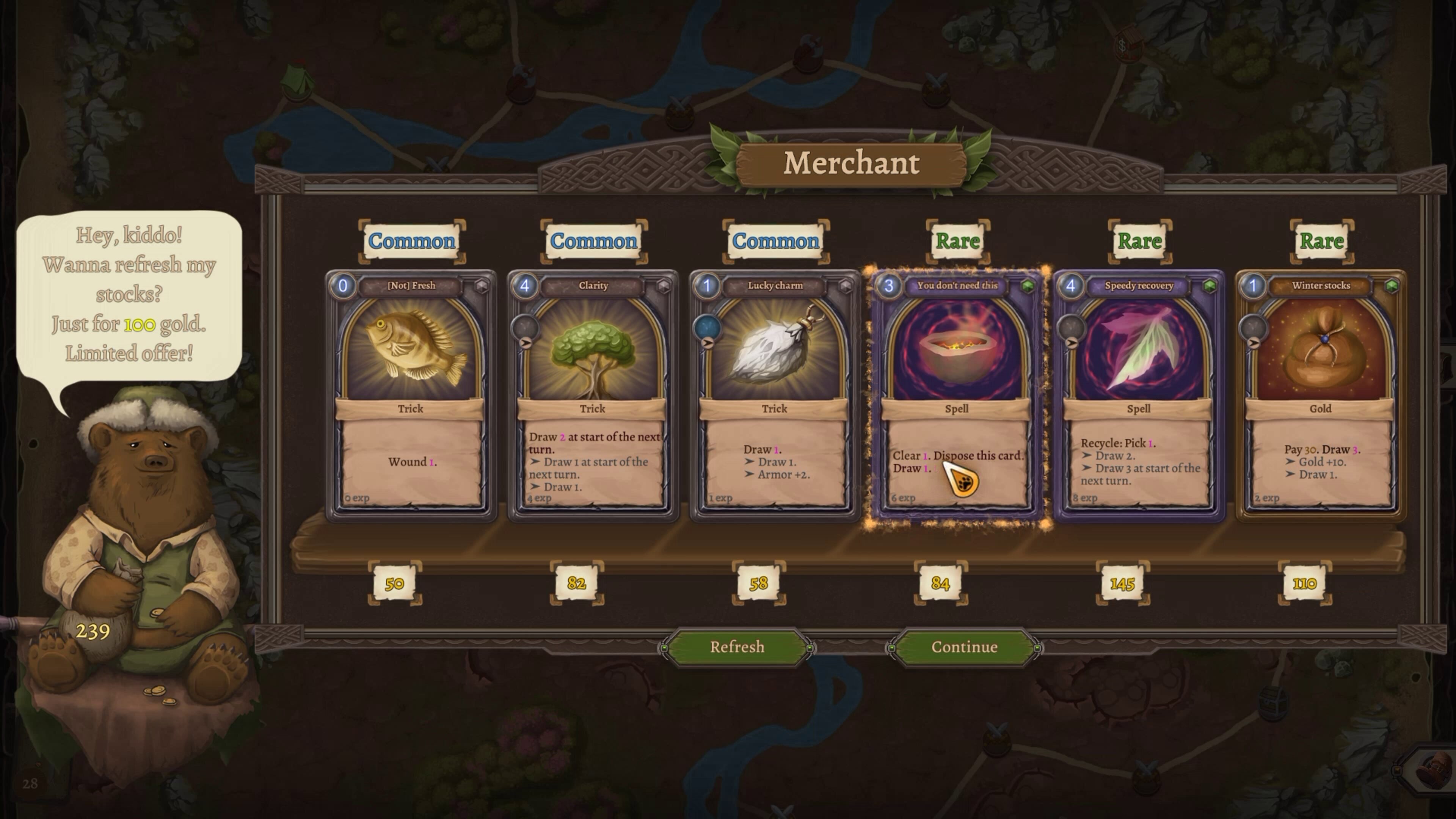 Deep, In the Forest — Пример геймплея