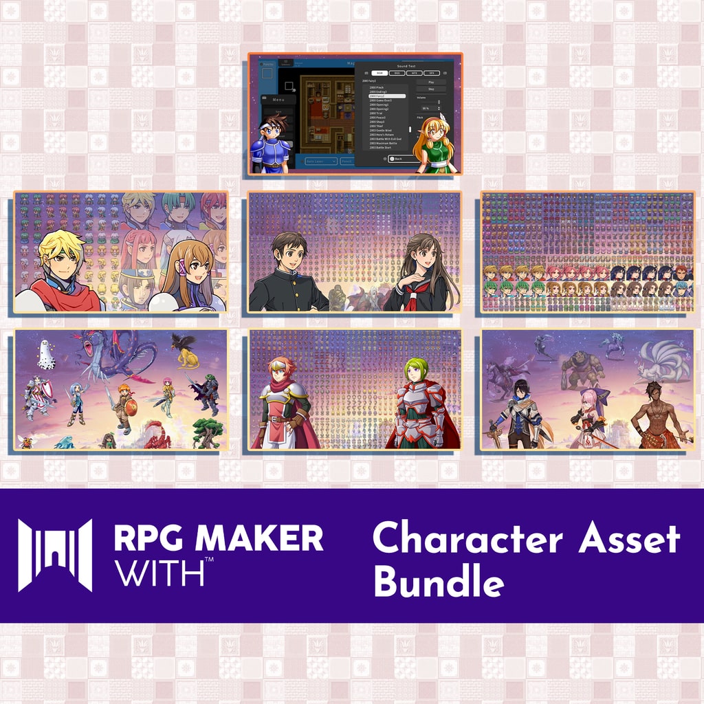 RPG MAKER WITH - Character Asset Bundle