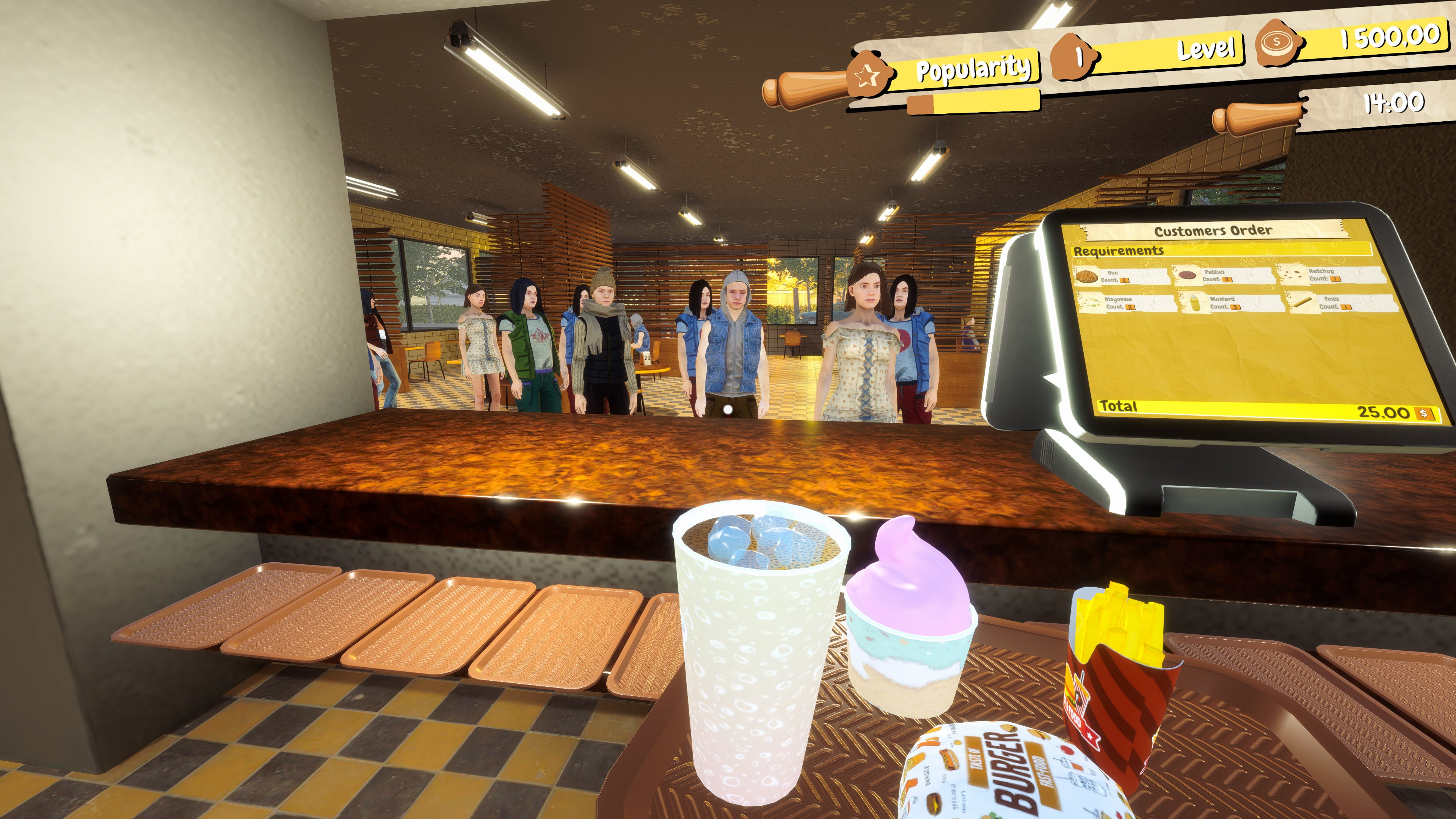 #1. Fast Food Manager Simulator (PlayStation) 由: GOOSE GAME LTD