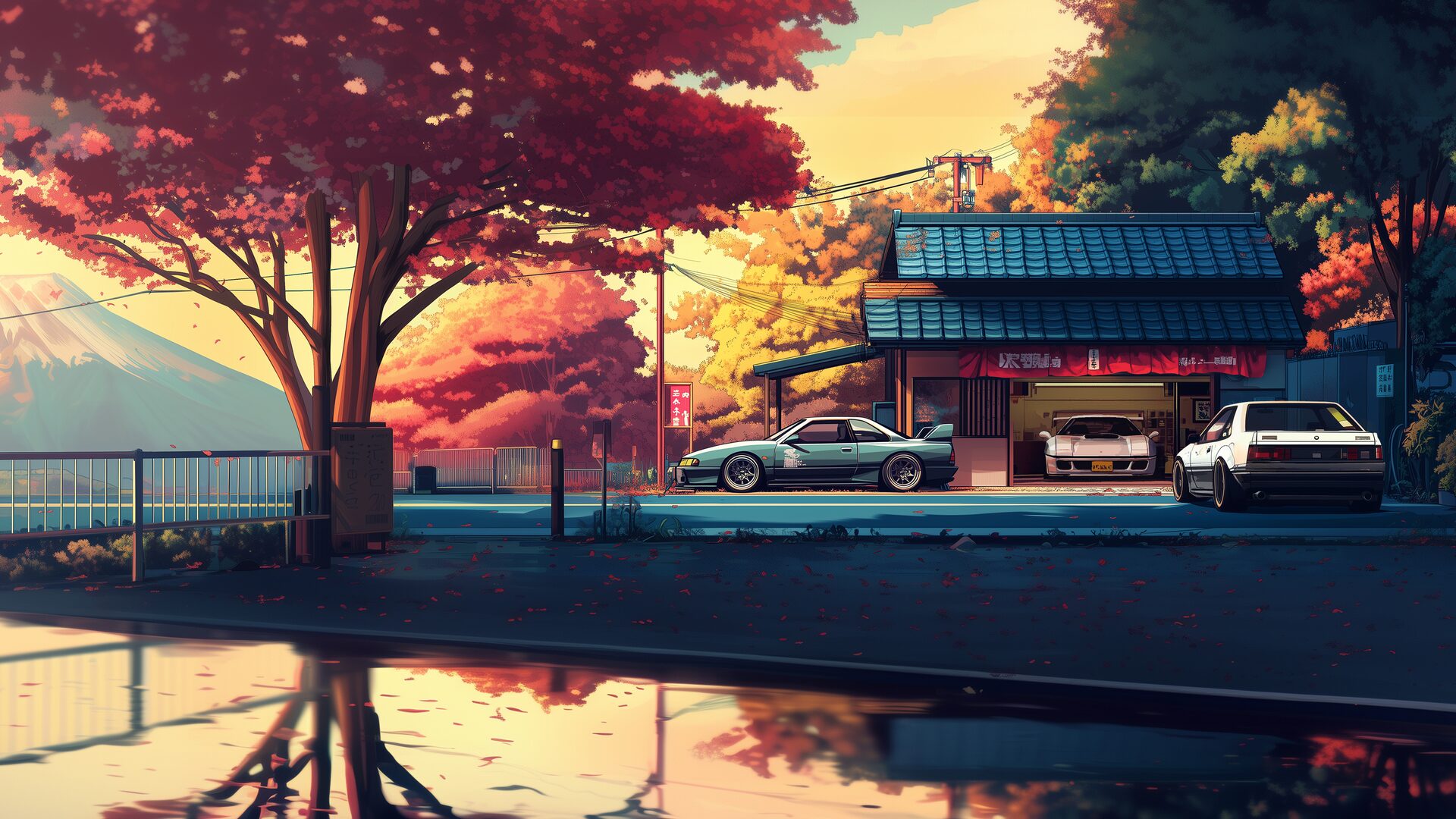 JDM Pixel Street Car Racing