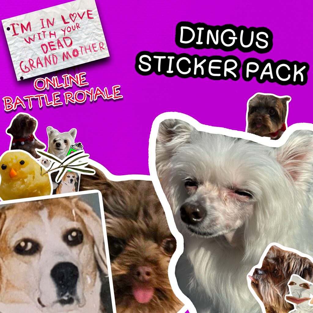 Dingus Sticker Pack - Emotes DLC - I'm in Love With Your Dead Grandmother: Online Battle Royale