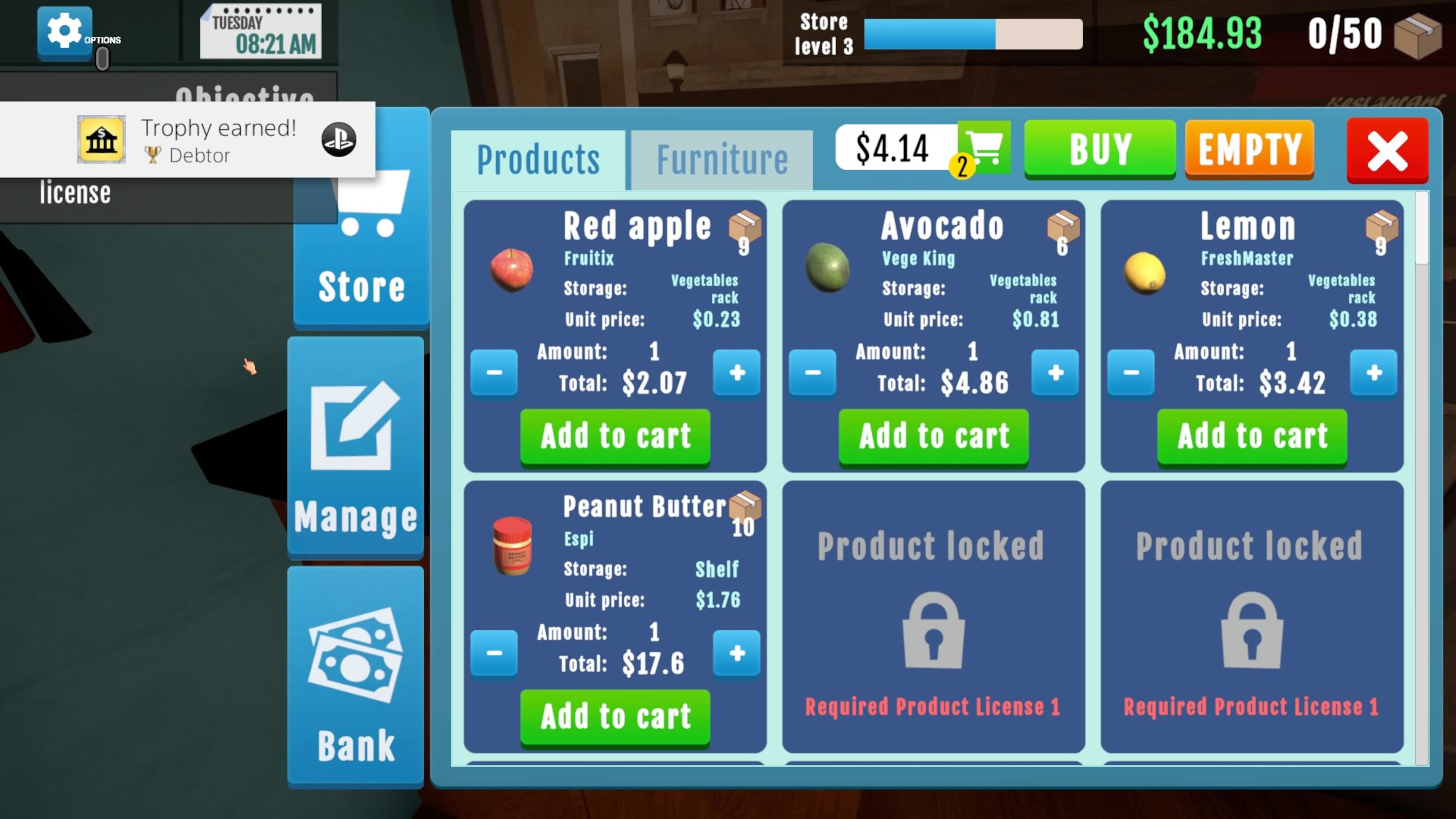 #2. Supermarket Manager Simulator (PlayStation) 由: PlayWay plc