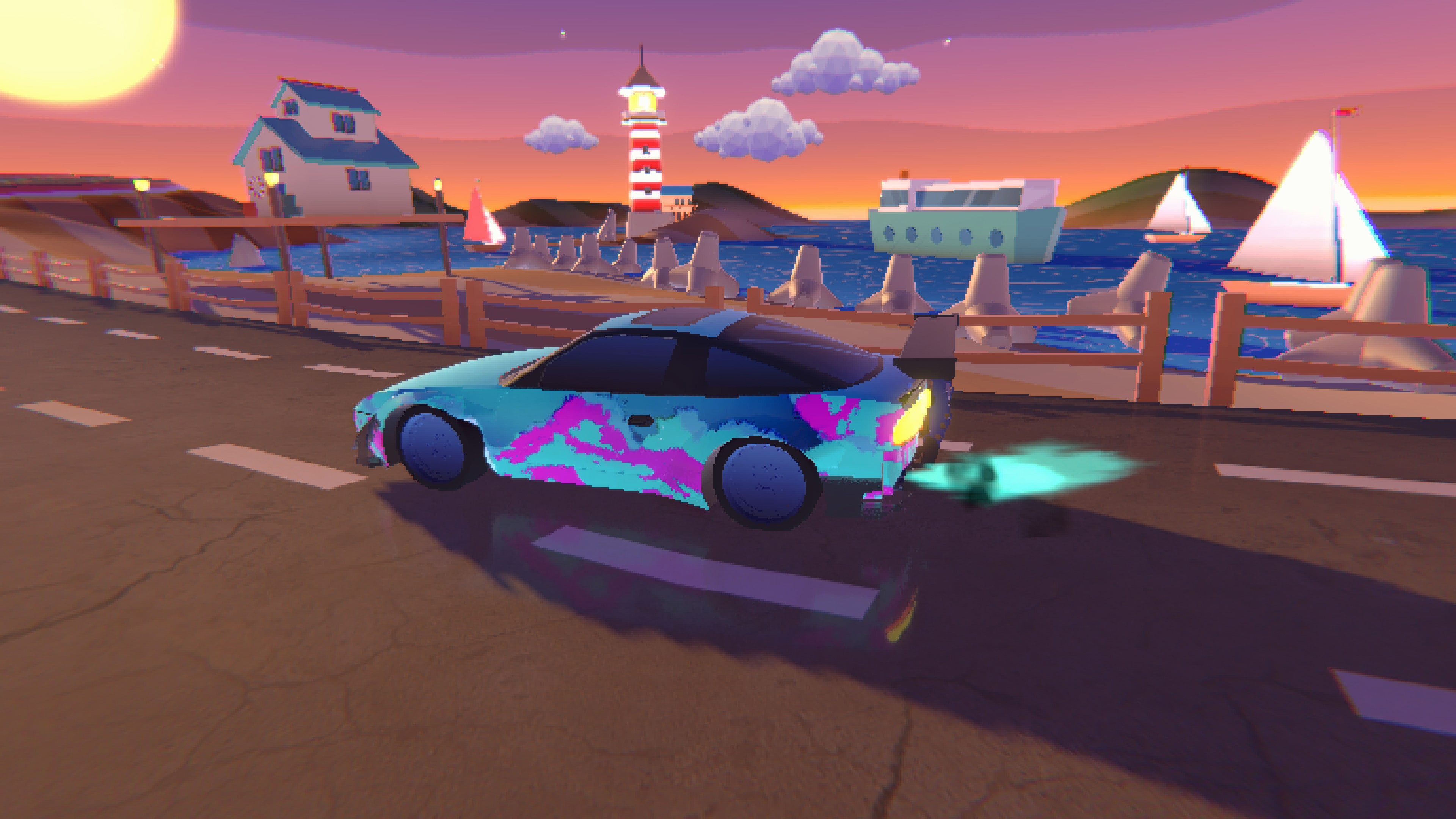 #9. Pixel Retro Drift - Arcade Car Racing (PlayStation) By: VRCFORGE STUDIOS LTD