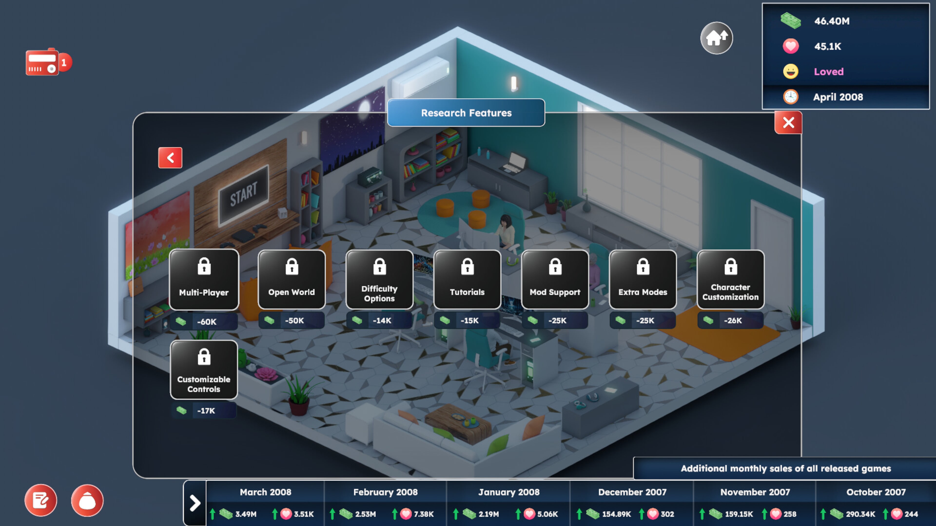 #3. Game Builder Tycoon (PlayStation) Podle: PlayWay plc
