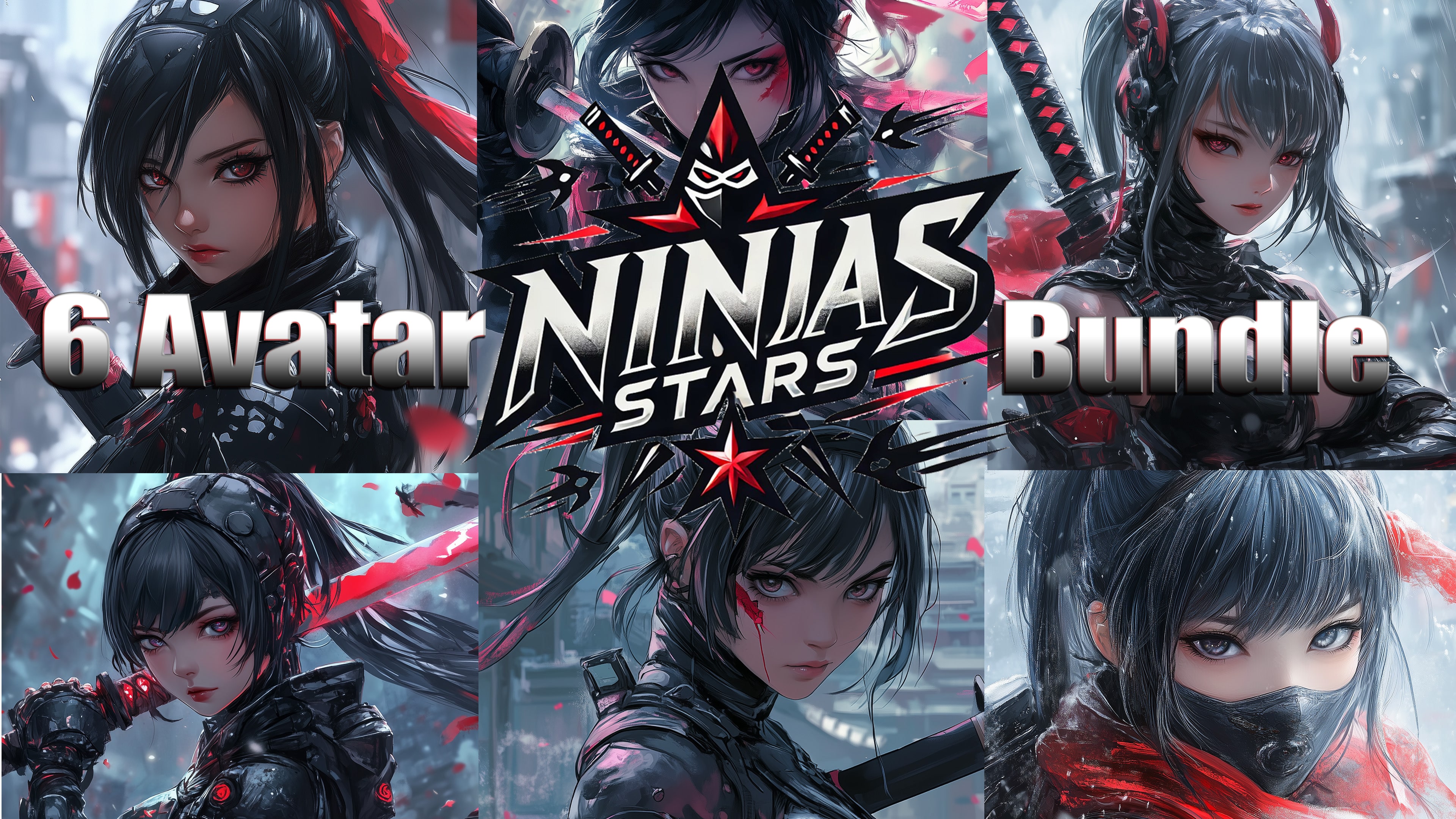 6 Avatar Ninja Stars Bundle