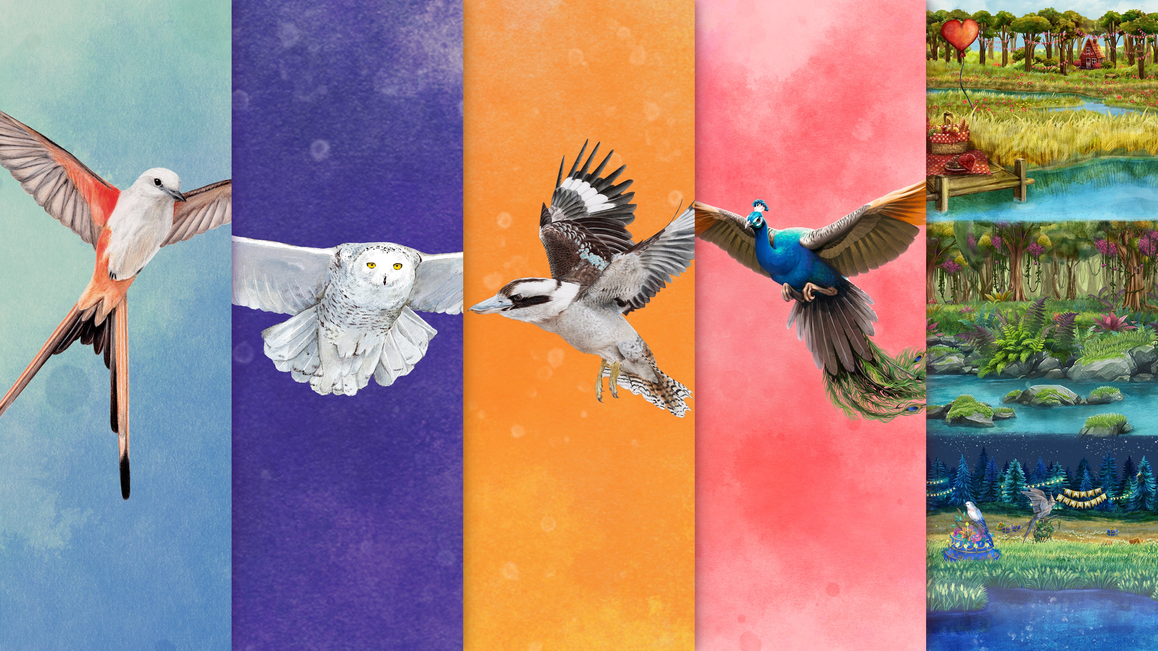 Wingspan + European + Oceania + Asia + Decorative Packs PS4 & PS5
