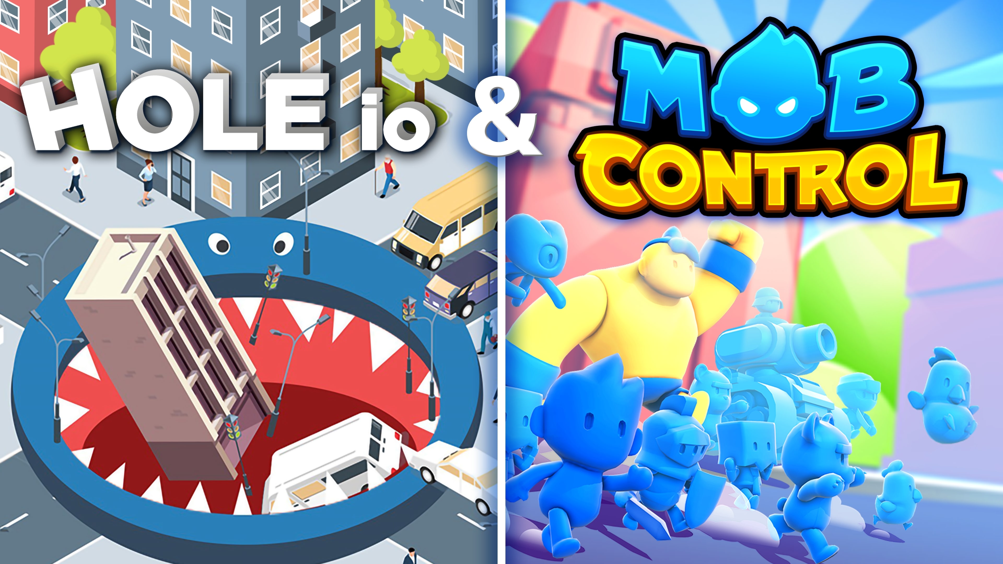 Hole io & Mob Control