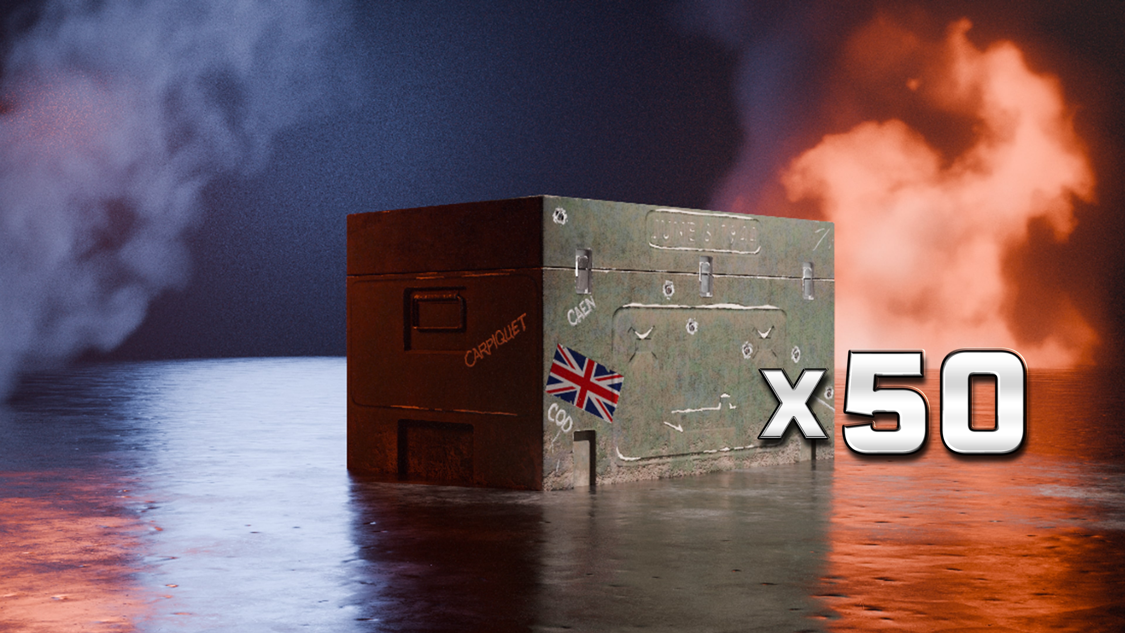 World of Tanks Modern Armor – 50个霸王战争宝箱 (中日英韩文版)