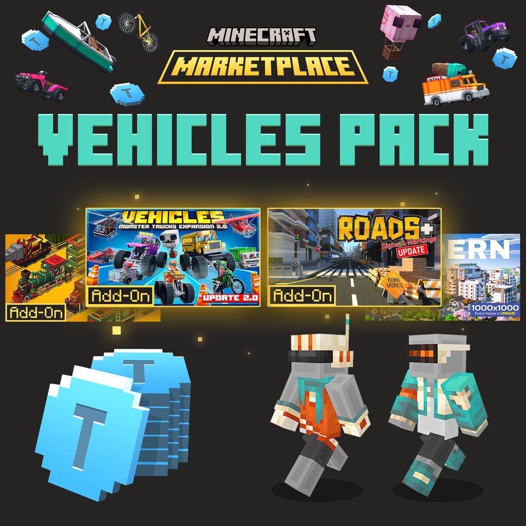 Minecraft Vehicles Starter Pack