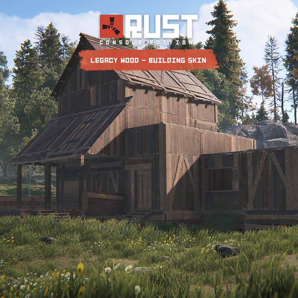 Rust Console PS5 Legacy Wood Building Skin