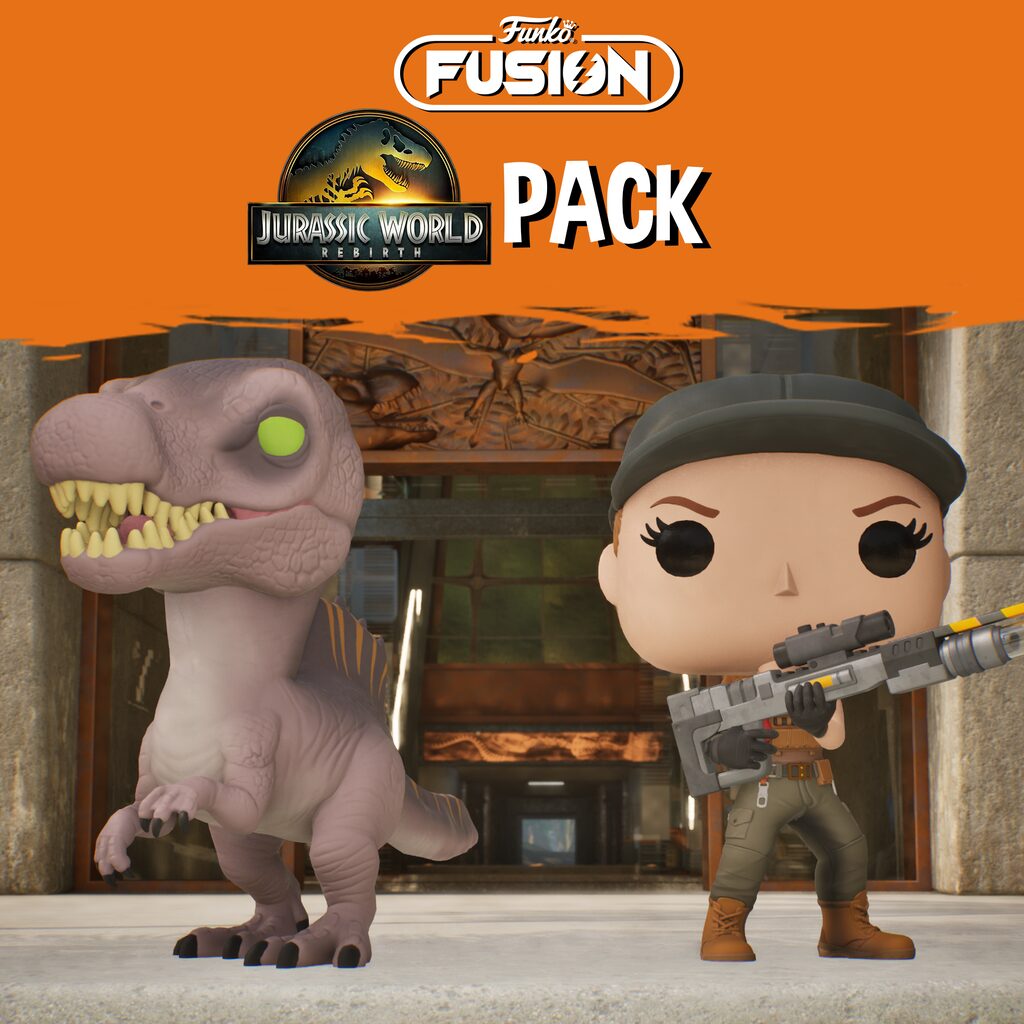 Funko Fusion - Jurassic World Rebirth Pack 1 -Zora Bennett + Spinosaurus