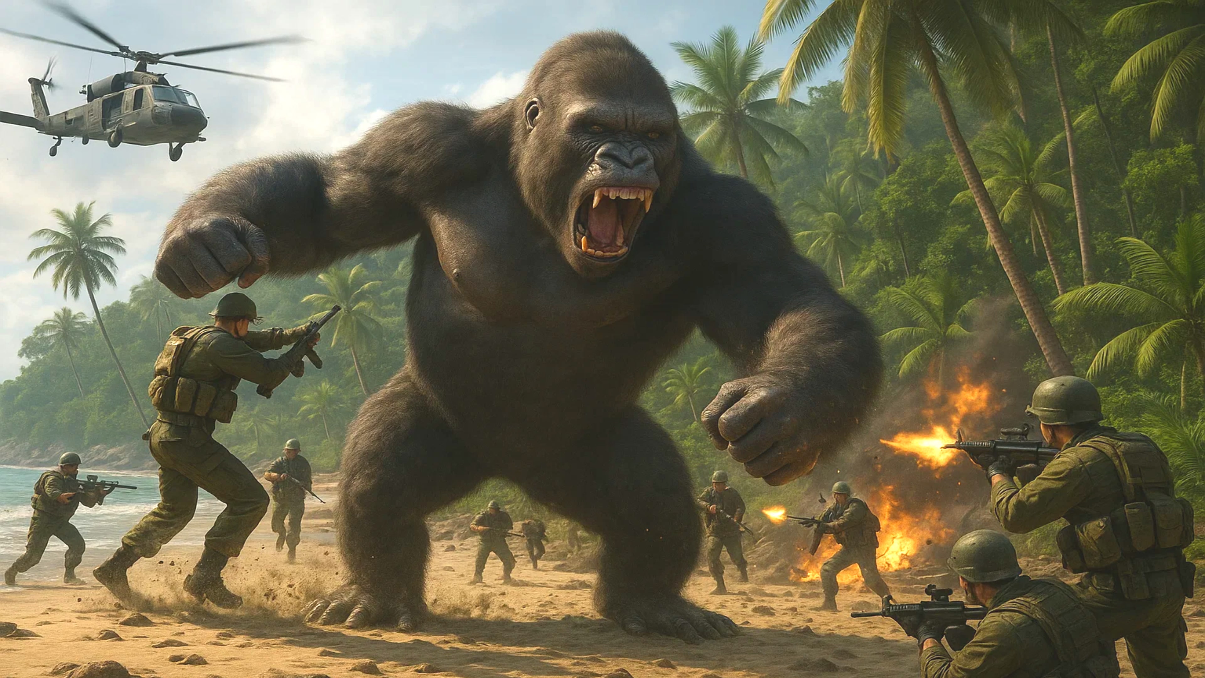 Gorilla vs Army: Battle Royale