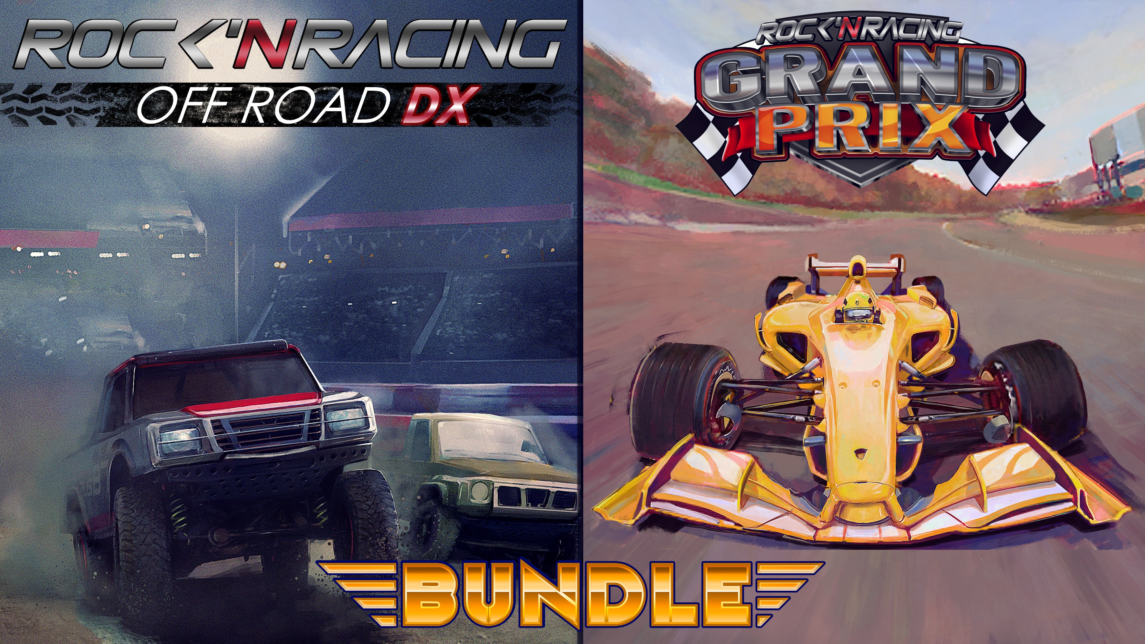 Rock 'N Racing Off Road & Grand Prix Bundle