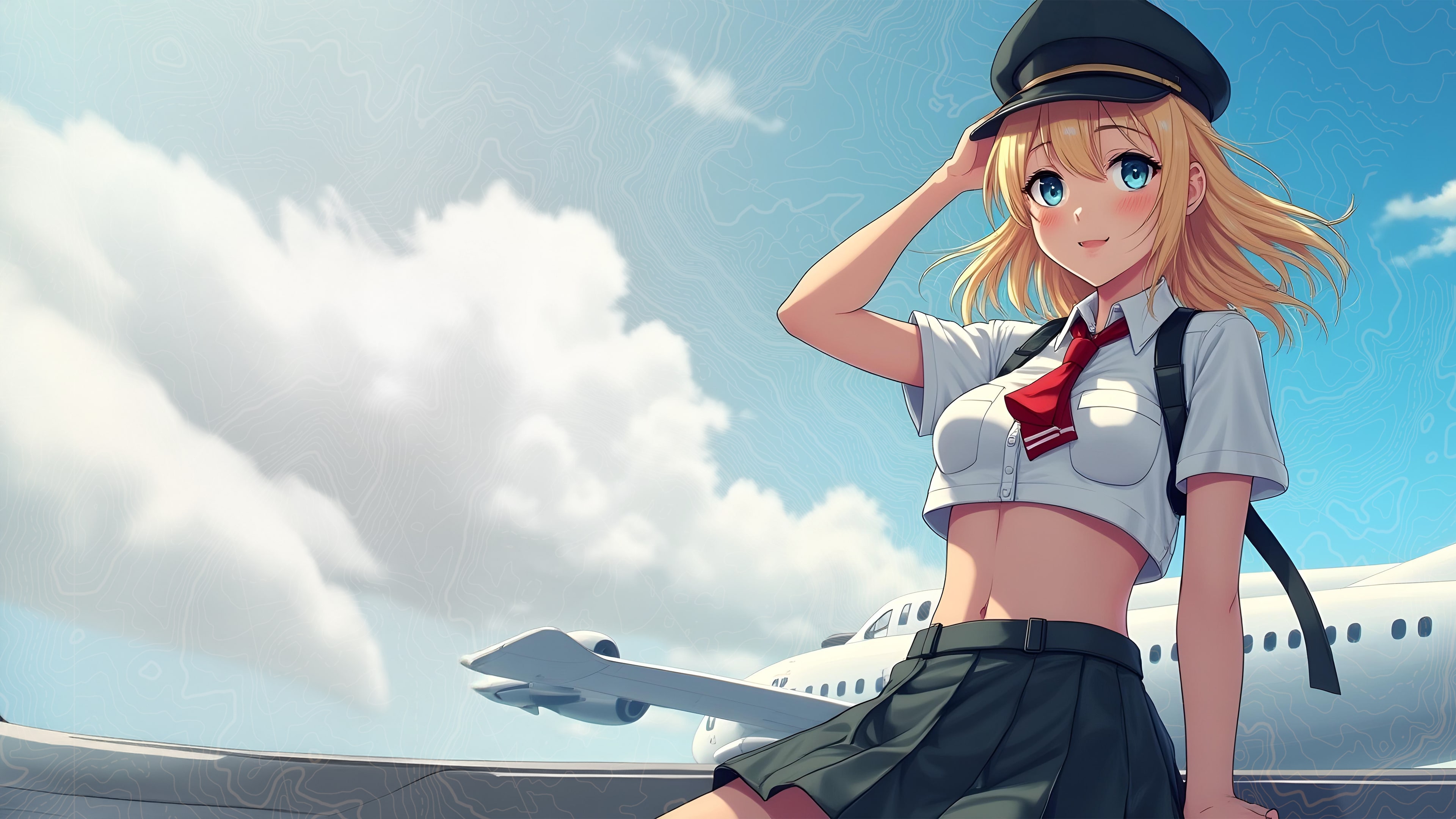 Kawaii Puzzle Quest 2 - Pilot Girl Photo Pack
