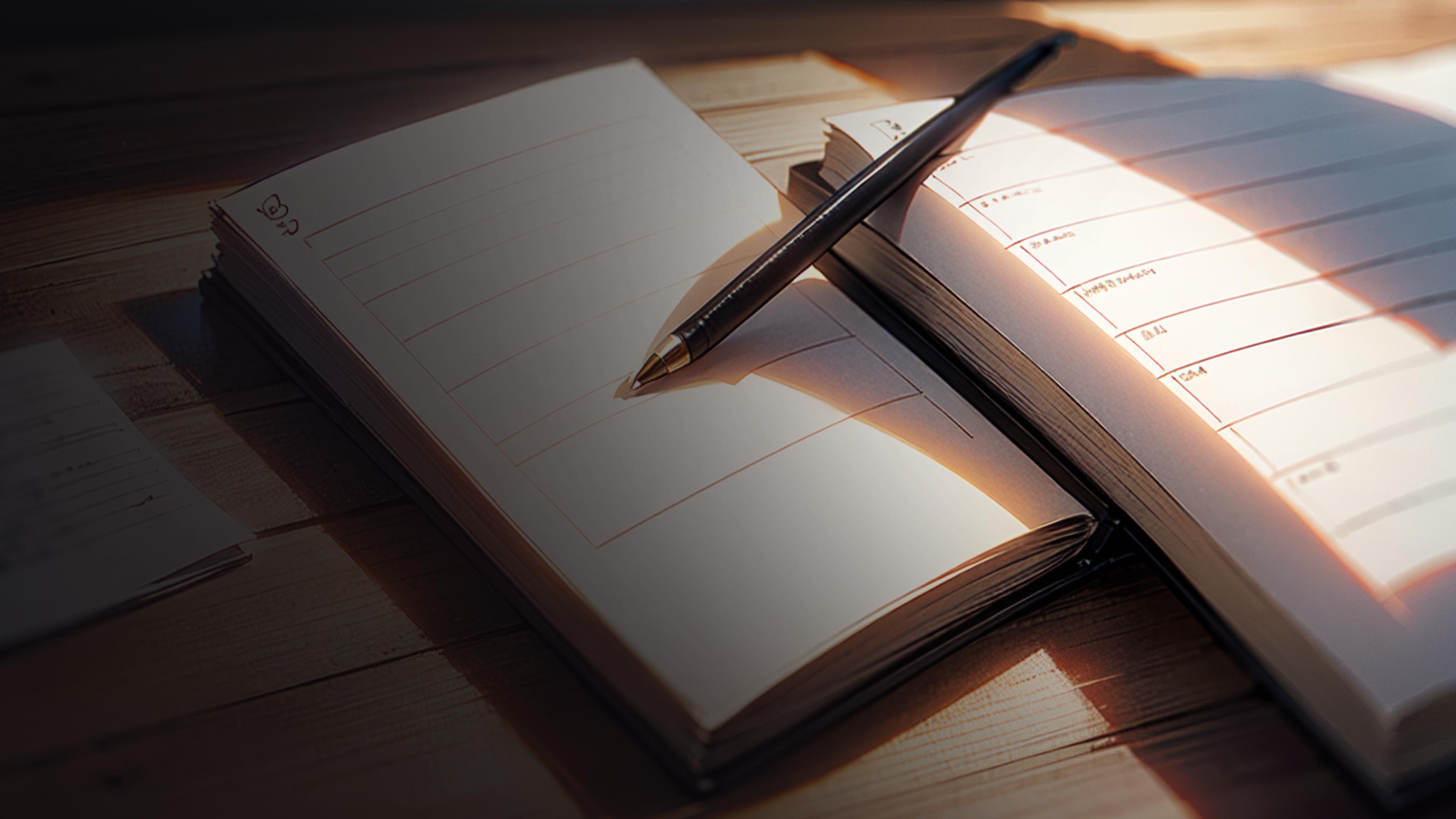 Blue notebook