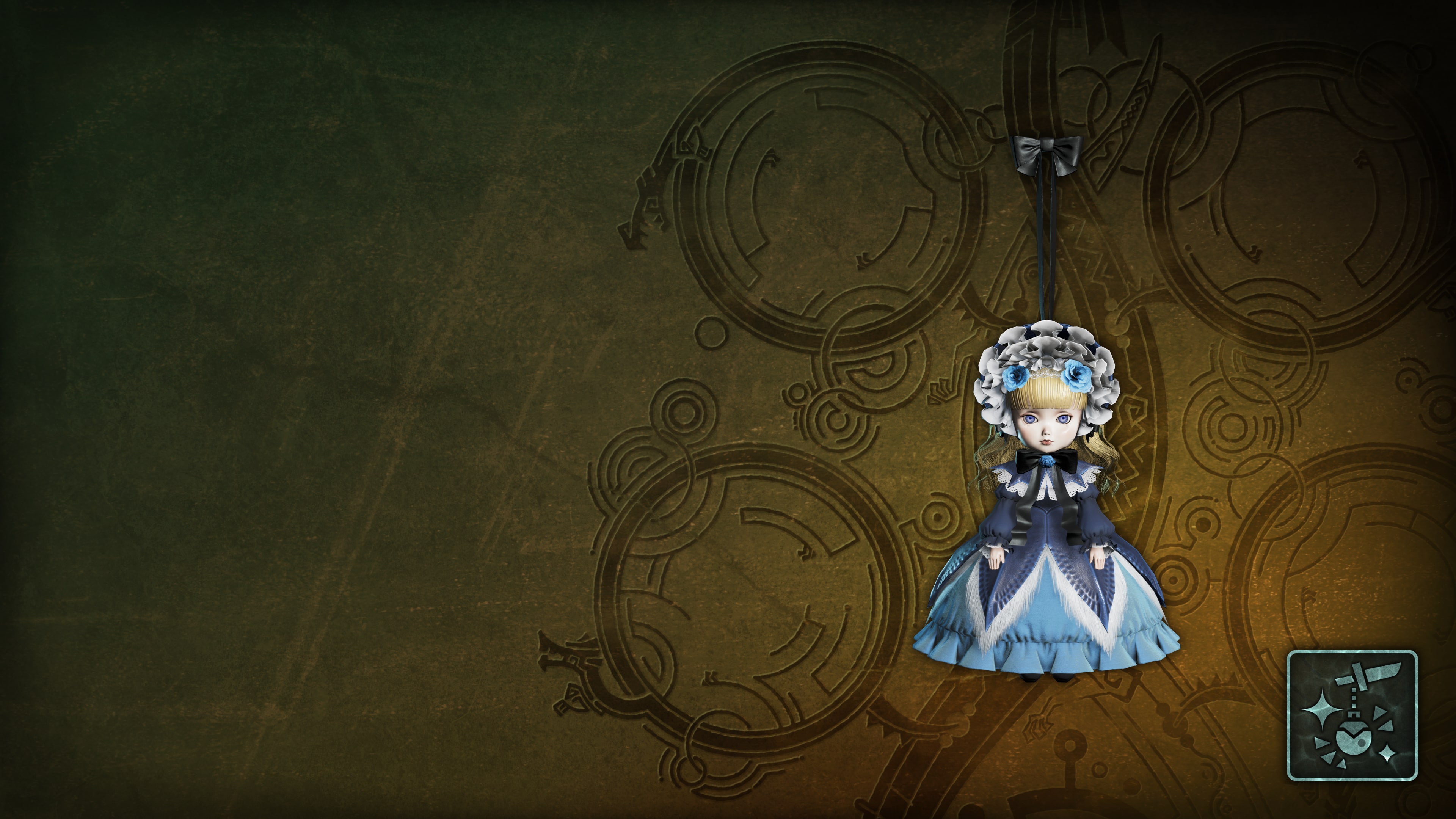 Monster Hunter Wilds - Pendant: Blue Lala Dress Doll