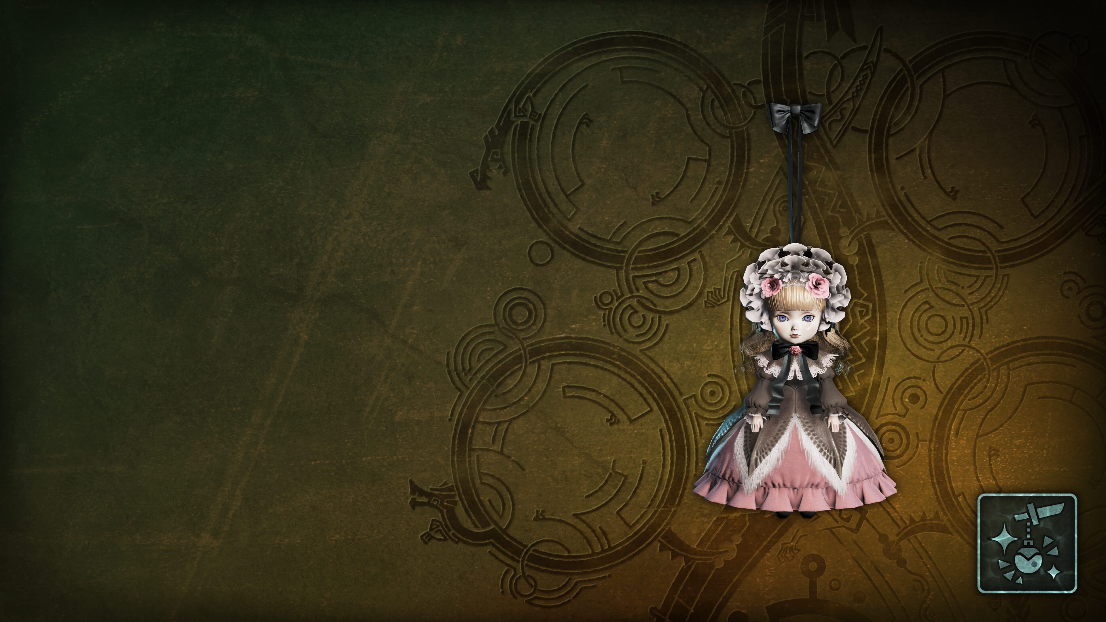 Monster Hunter Wilds - Pendant: Pink Lala Dress Doll