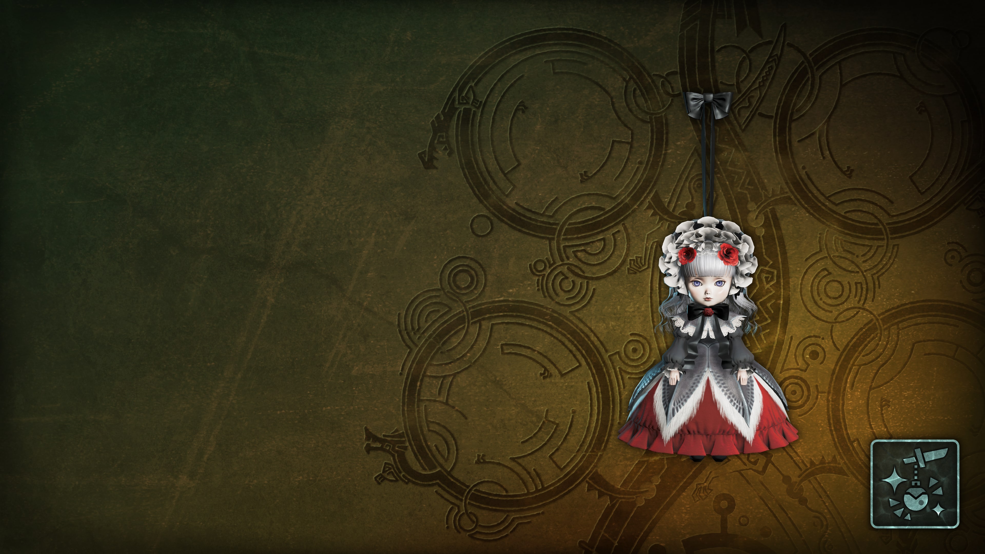 Monster Hunter Wilds - Pendant: Red Lala Dress Doll