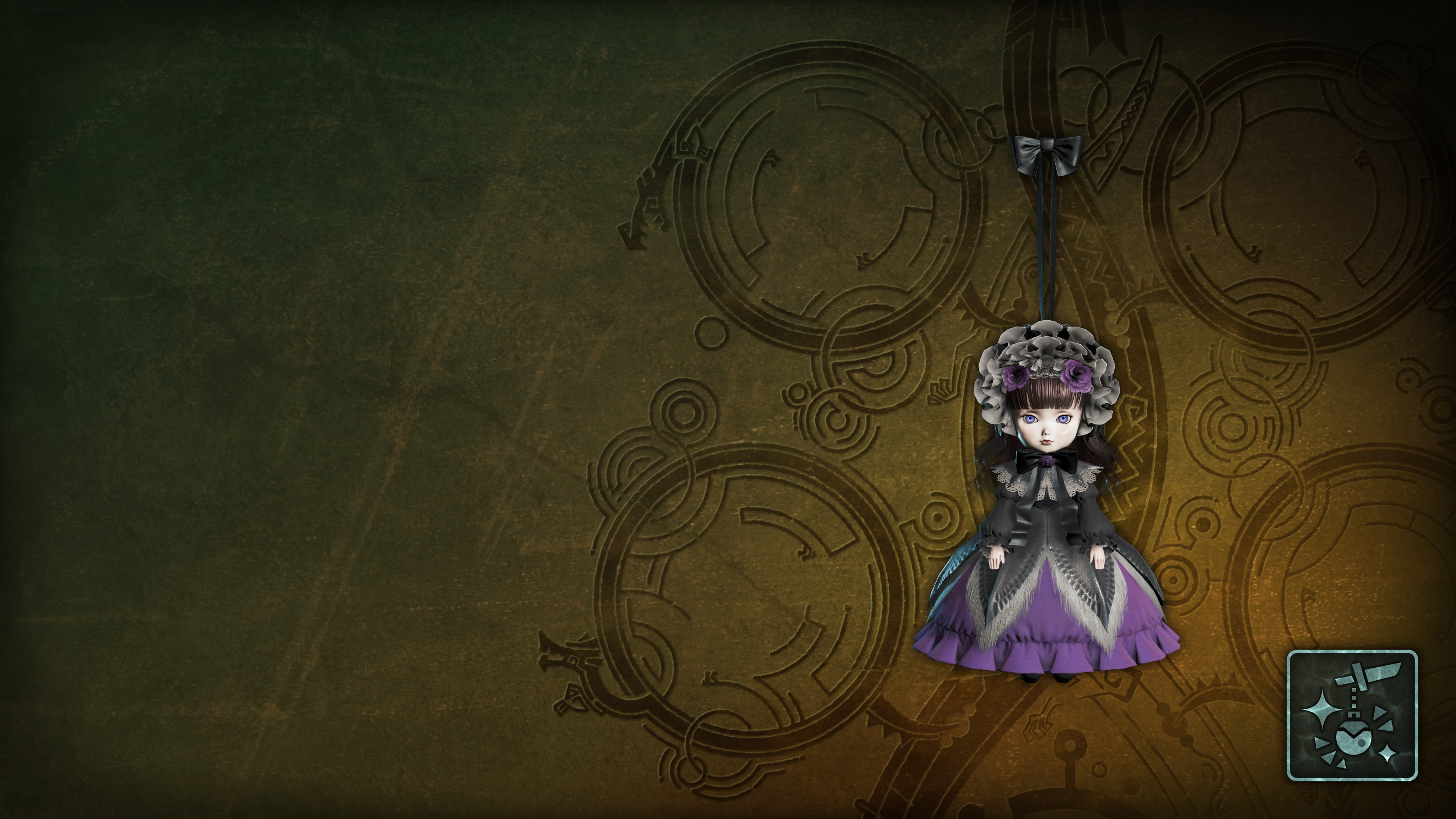 Monster Hunter Wilds - Pendant: Violet Lala Dress Doll