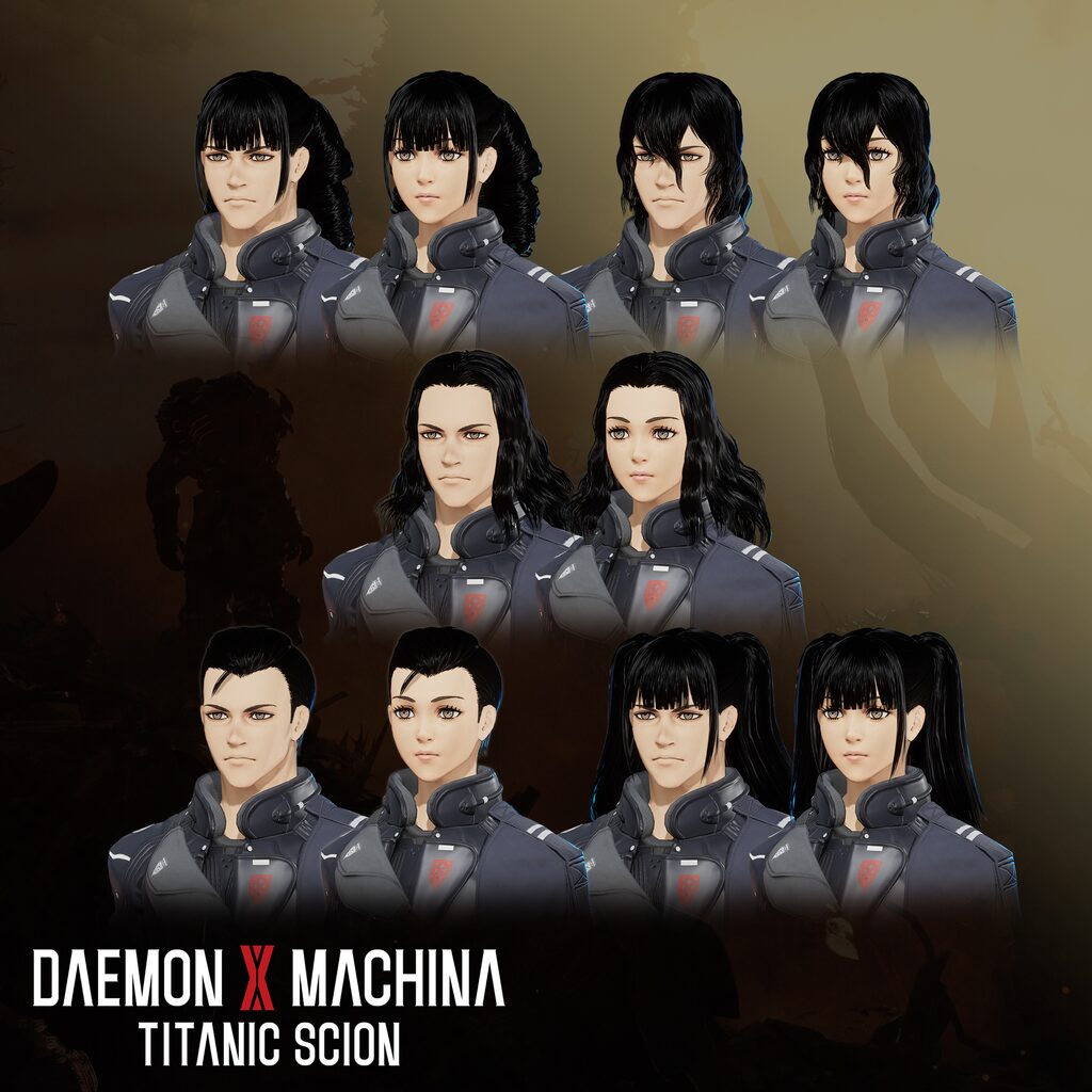 Daemon X Machina: Titanic Scion - Hairstyle Set 6