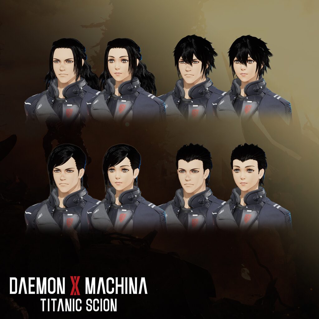 Daemon X Machina: Titanic Scion - Hairstyle Set 8