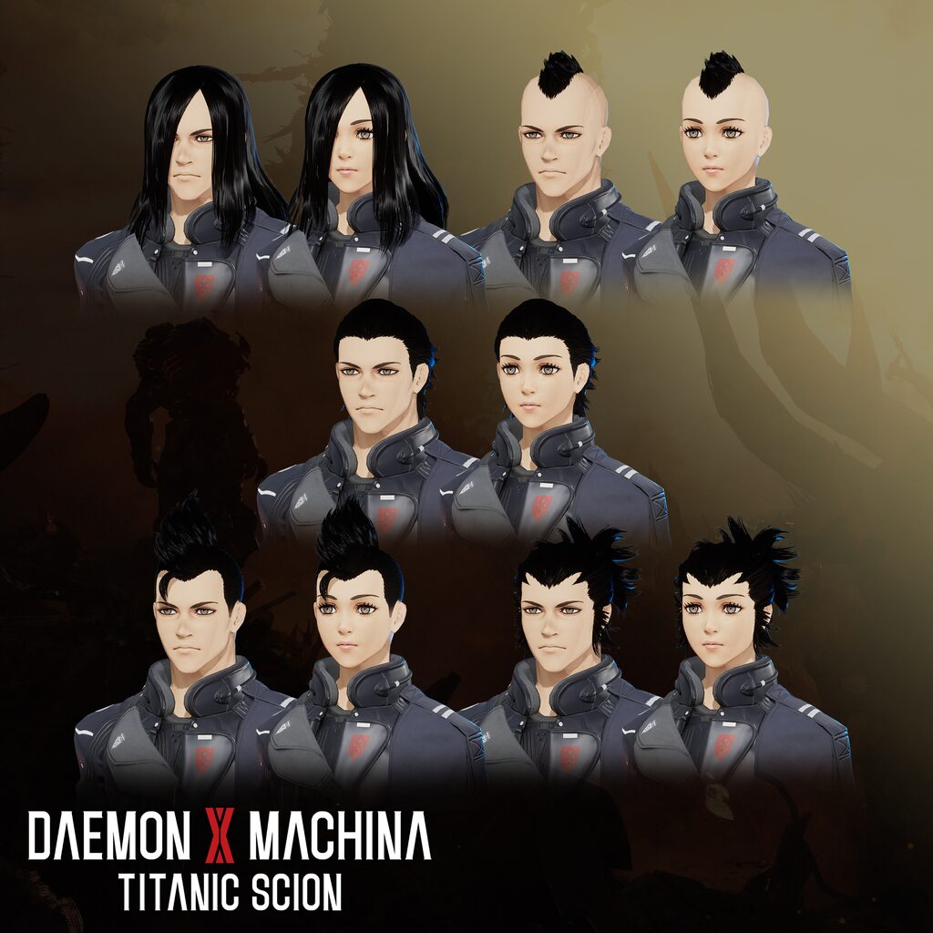 Daemon X Machina: Titanic Scion - Hairstyle Set 5