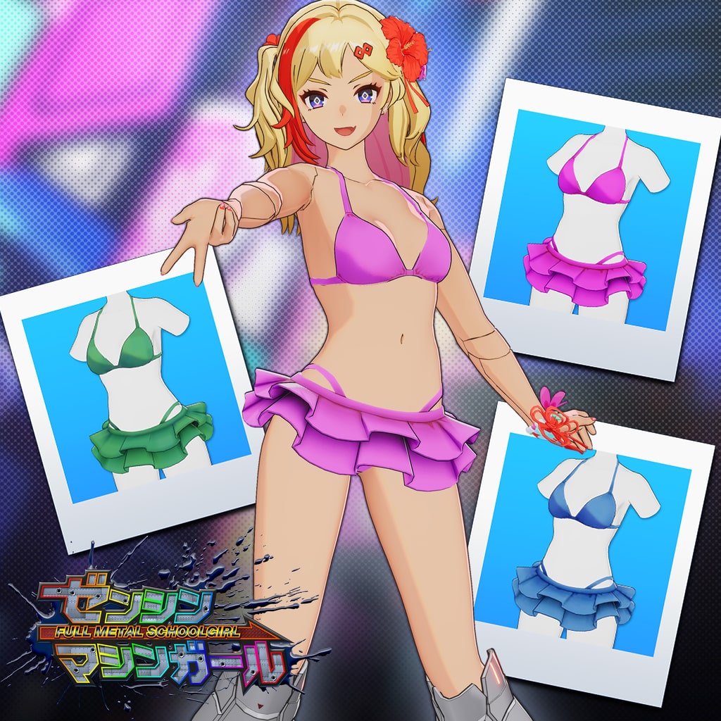 FULL METAL SCHOOLGIRL  - Ryoko Costume: "Cute Bikini" in 3 Color Varieties