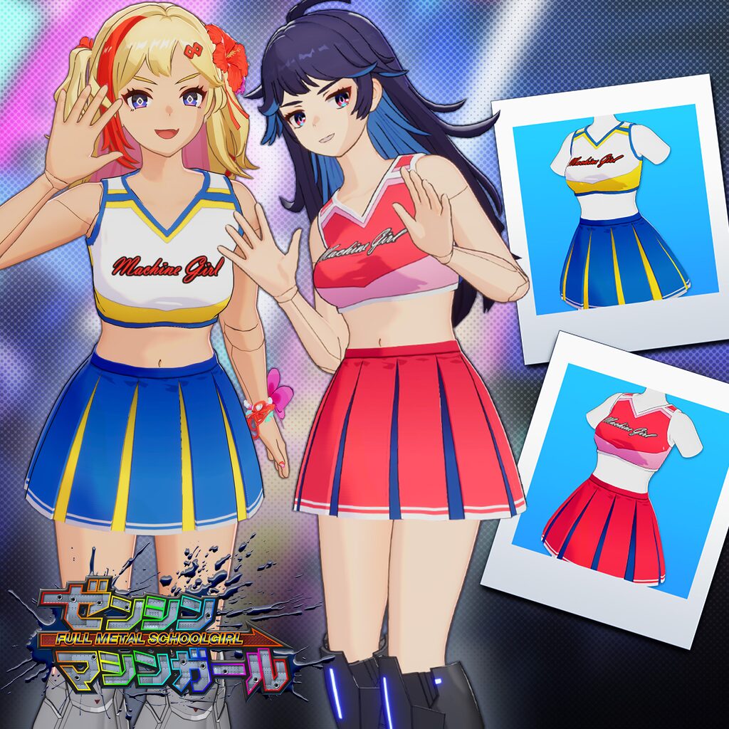 FULL METAL SCHOOLGIRL  - "Cheerleader" Costume in 2 Color Varieties (usable by either Machine Girl)