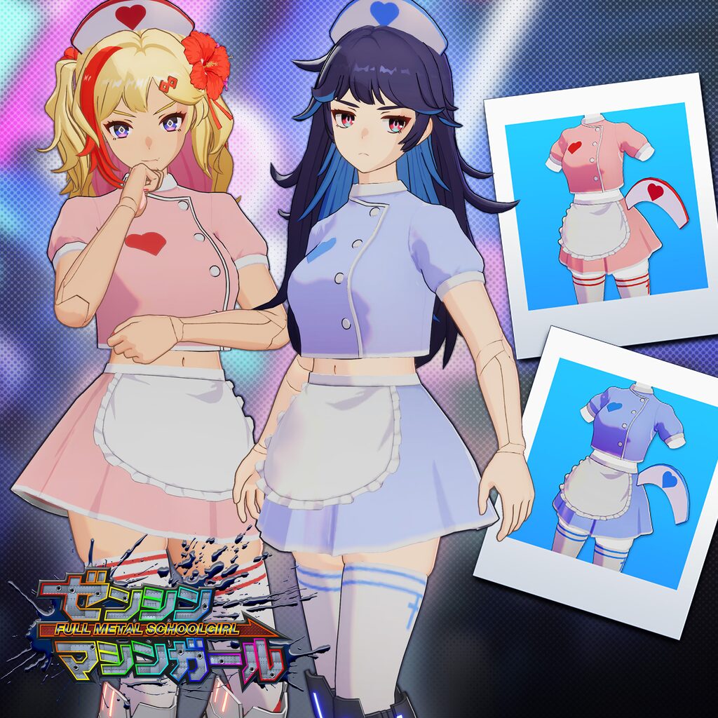 FULL METAL SCHOOLGIRL  - "Hot Nurse" Costume in 2 Color Varieties (usable by either Machine Girl)