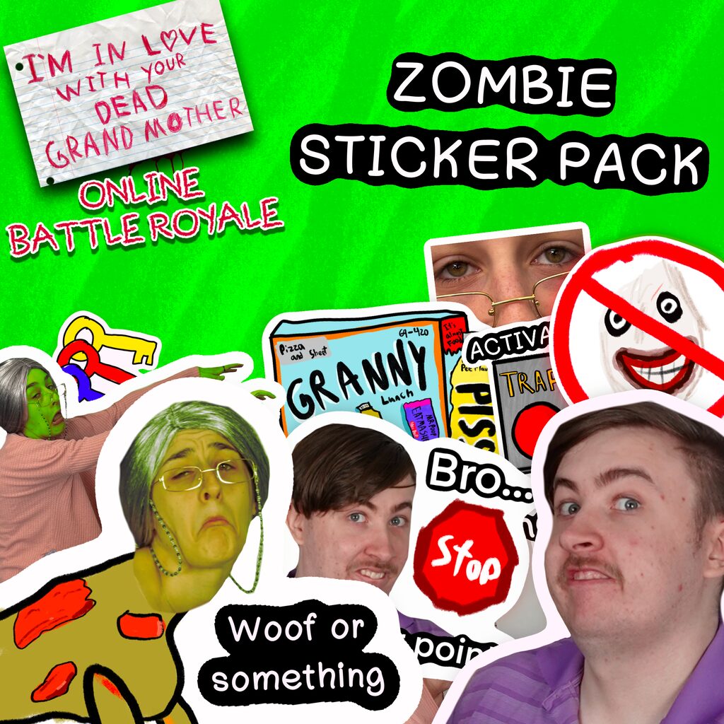 Zombie Sticker Pack - Emotes Season 2 DLC - I'm in Love With Your Dead Grandmother: Online Battle Royale