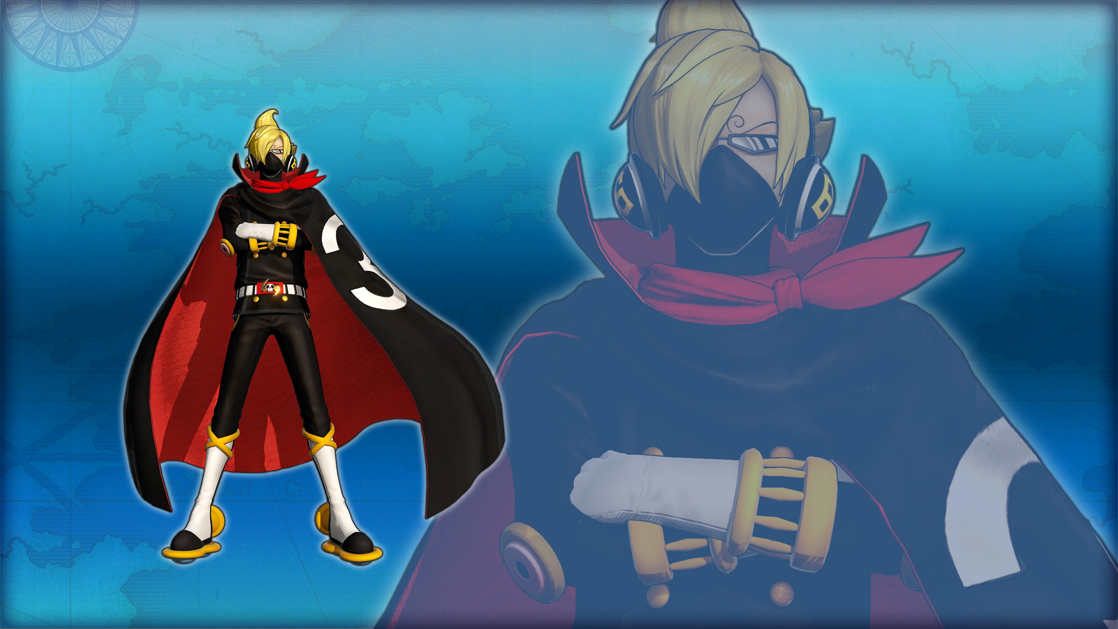 ONE PIECE: PIRATE WARRIORS 4 Sanji Costume "Soba Mask" (English Ver.)