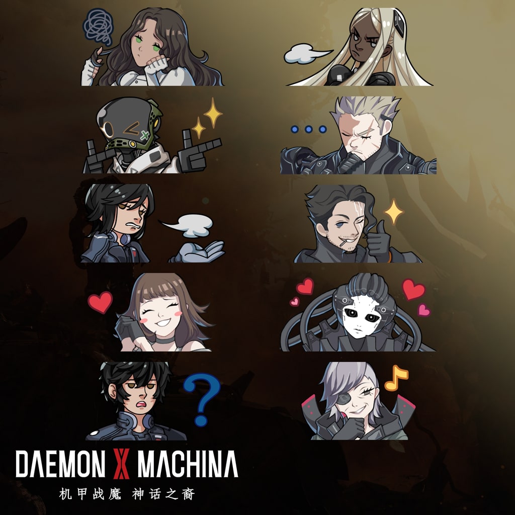 机甲战魔 神话之裔 印章组合包 (中日英韩文版)