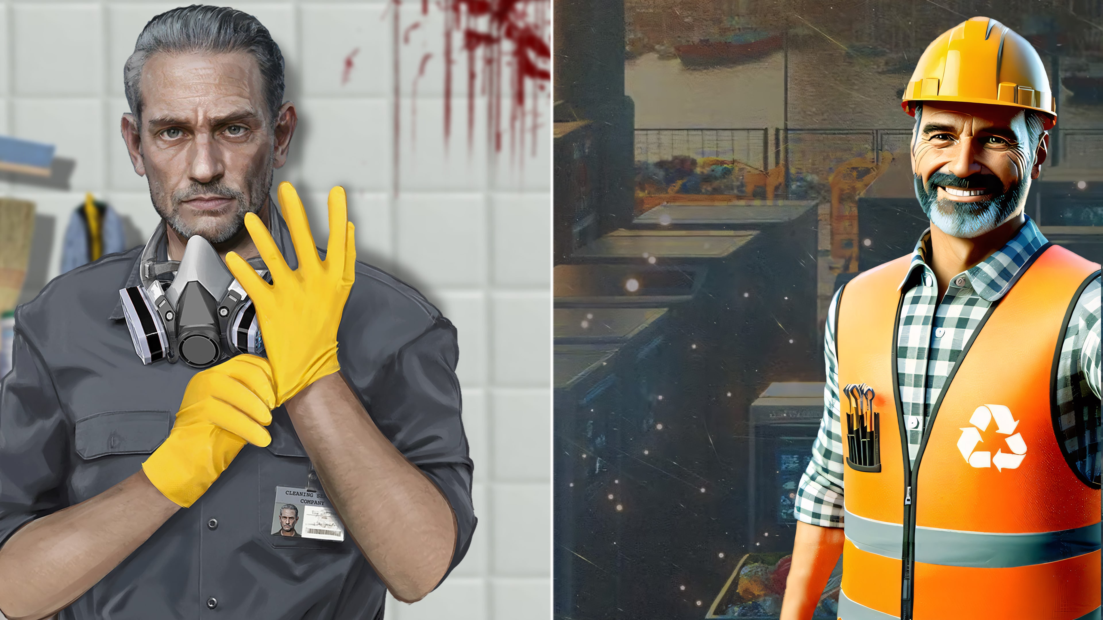 Recycling Center Simulator & Crime Scene Cleaner