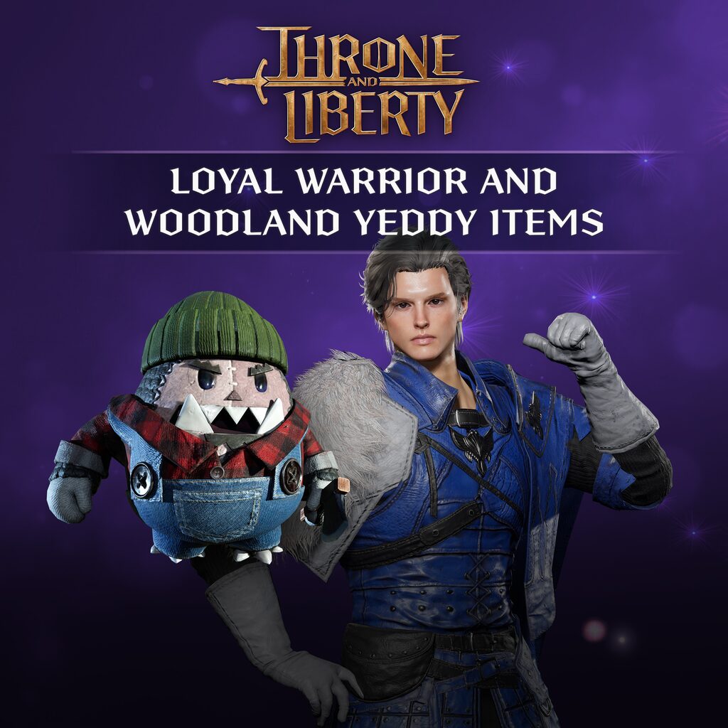 THRONE AND LIBERTY - Loyal Warrior Outfit and Woodland Yeddy Amitoi