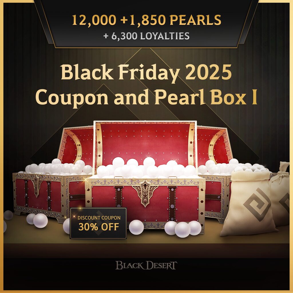 Black Friday 2025 Coupon and Pearl Box I