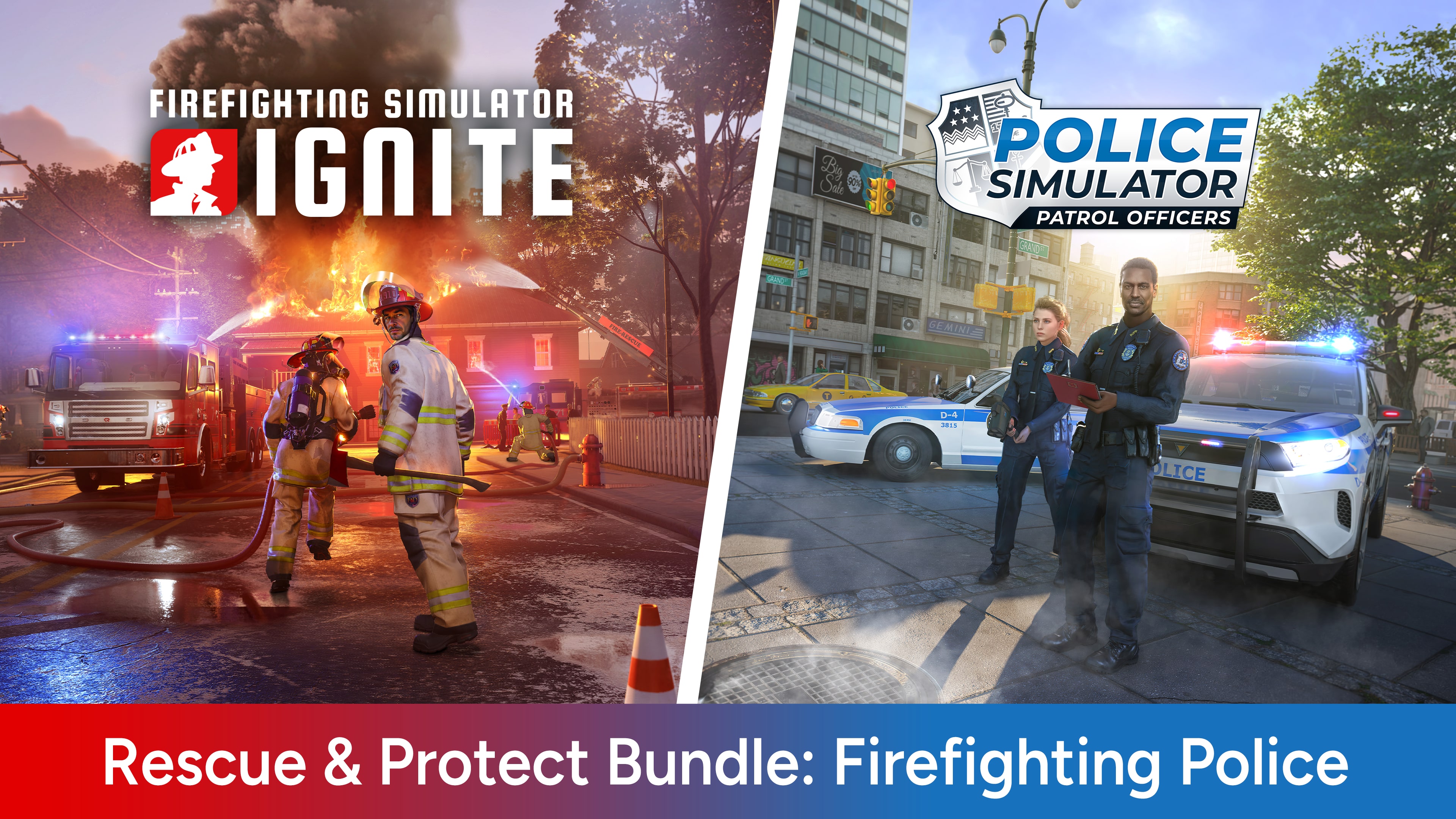Rescue & Protect Bundle: Firefighting Police