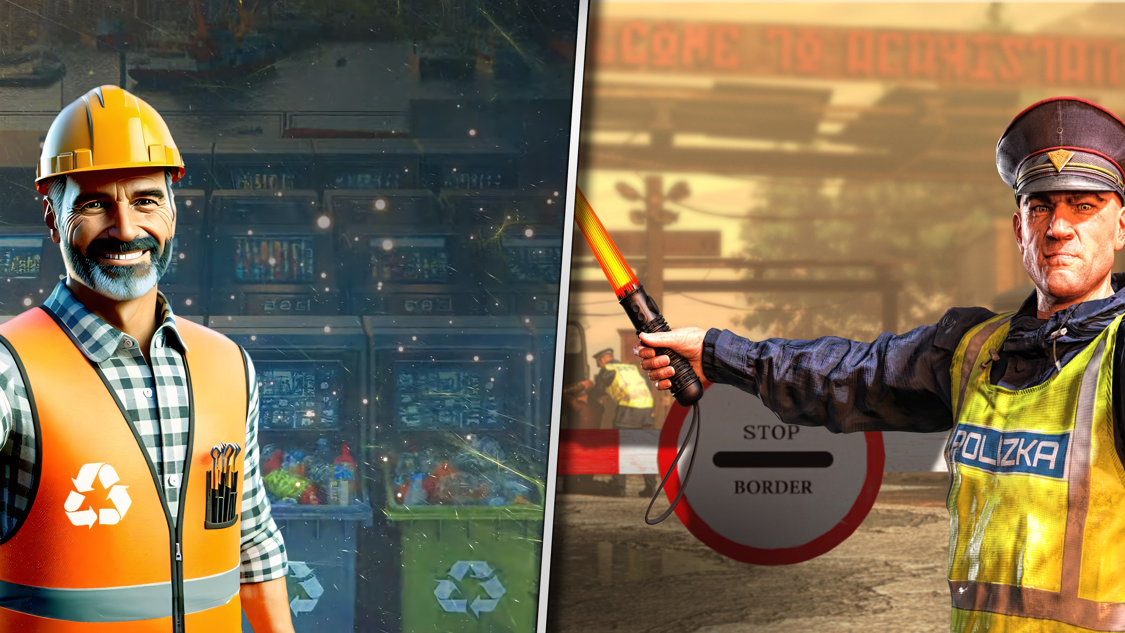 Recycling Center Simulator & Contraband Police