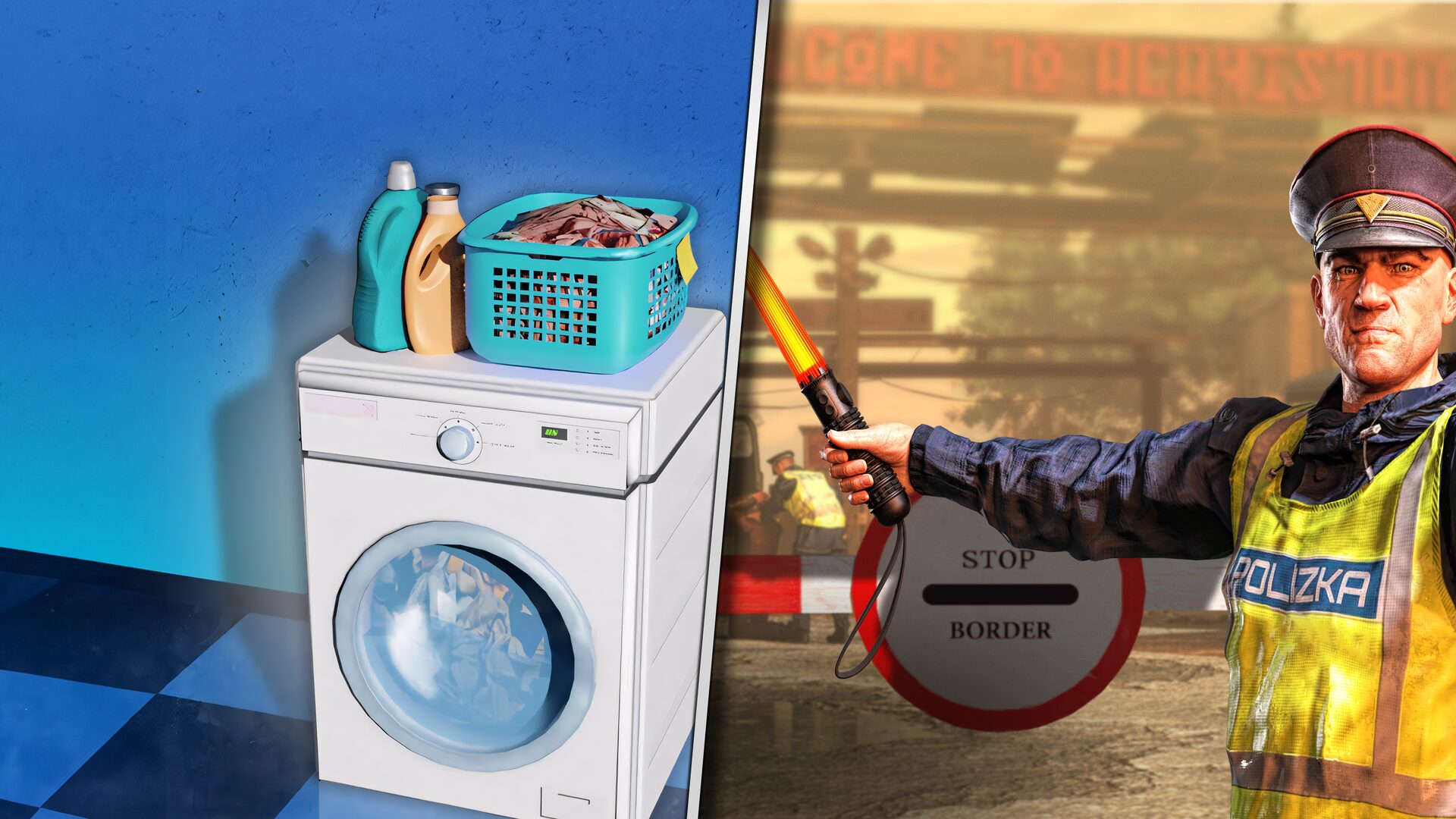 Laundry Store Simulator & Contraband Police
