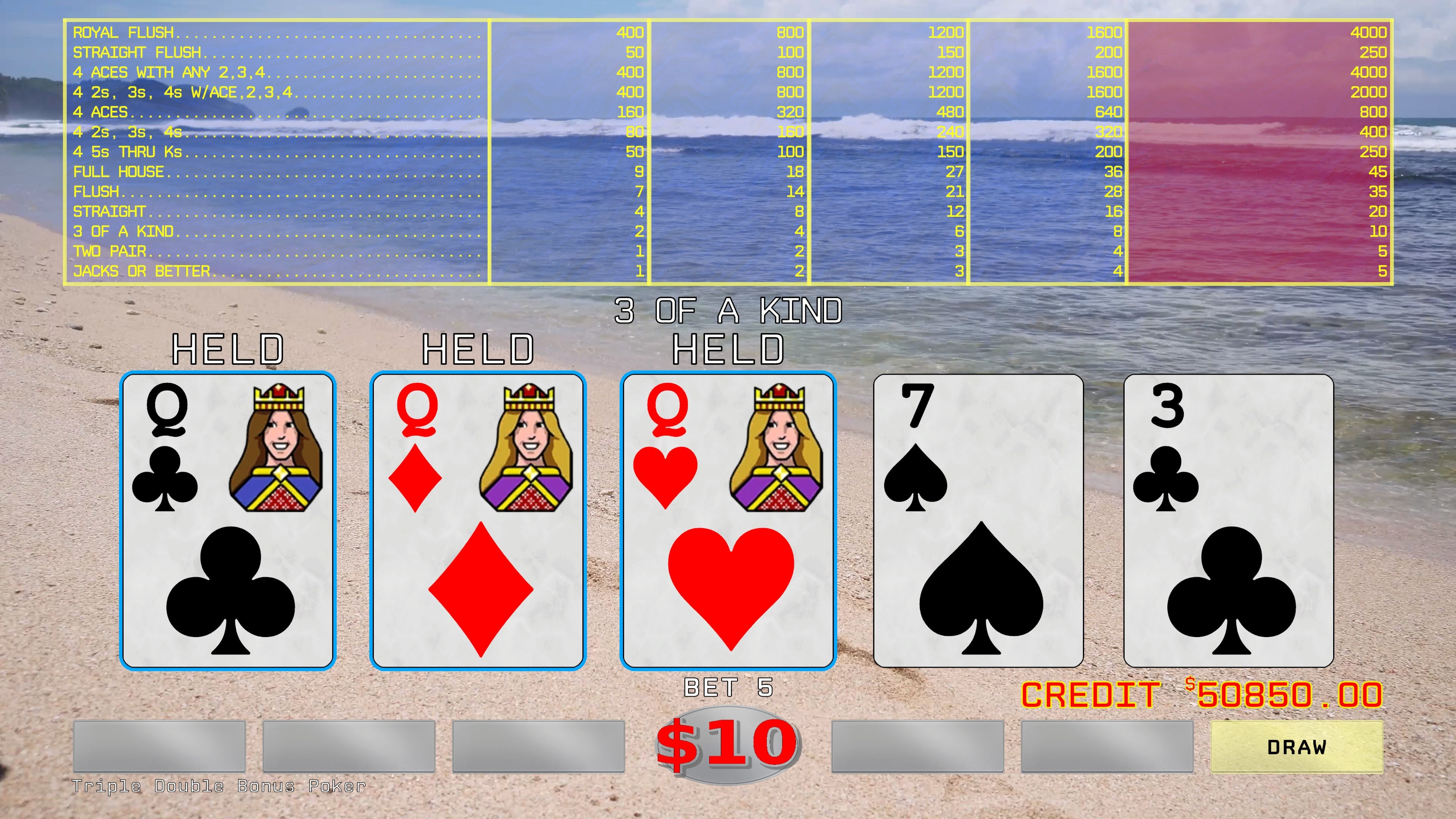 Classic Video Poker screenshot