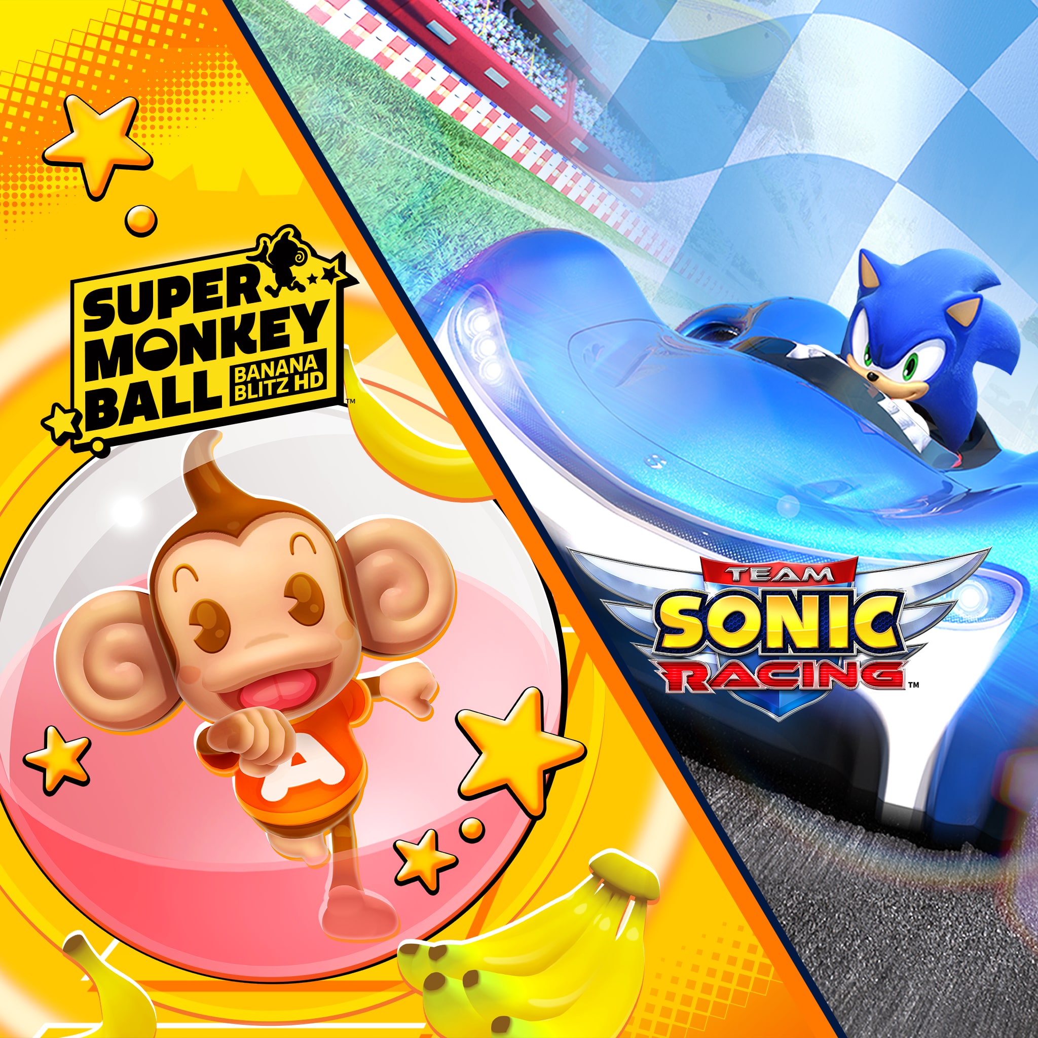 Team Sonic Racing en Super Monkey Ball: Banana Blitz HD